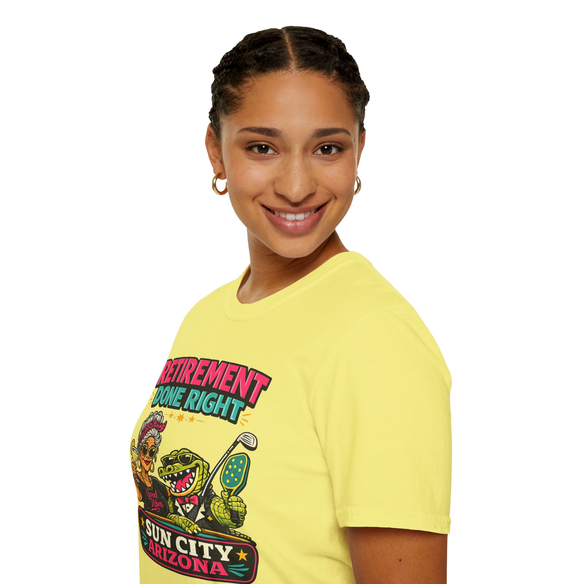 Retirement Done Right | Funny Sun City Arizona Shirt | Sassy Retiree Tee, Golf & Pickleball Lifestyle Gift | Sun City Arizona | SassyUSA | Retiree Pickleball - Image 12