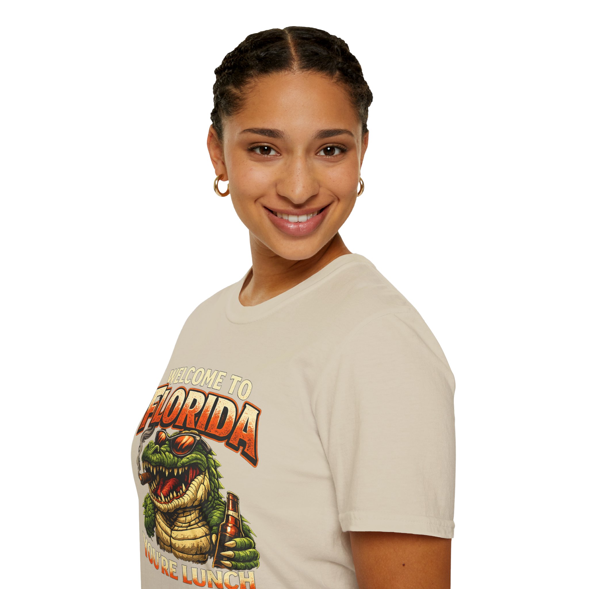Welcome to Florida You're Lunch Shirt – Funny Alligator T-Shirt, Florida Humor Tee, Gator Graphic Shirt, Tourist Gift, Florida Gators - Image 8