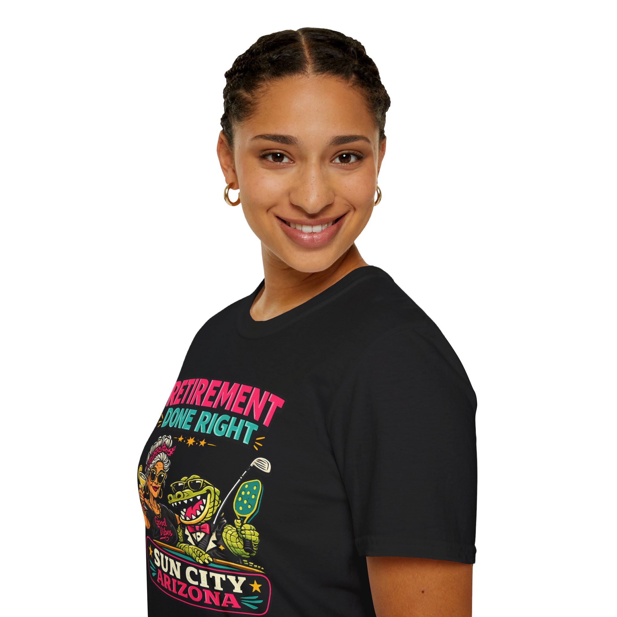 Retirement Done Right | Funny Sun City Arizona Shirt | Sassy Retiree Tee, Golf & Pickleball Lifestyle Gift | Sun City Arizona | SassyUSA | Retiree Pickleball - Image 9