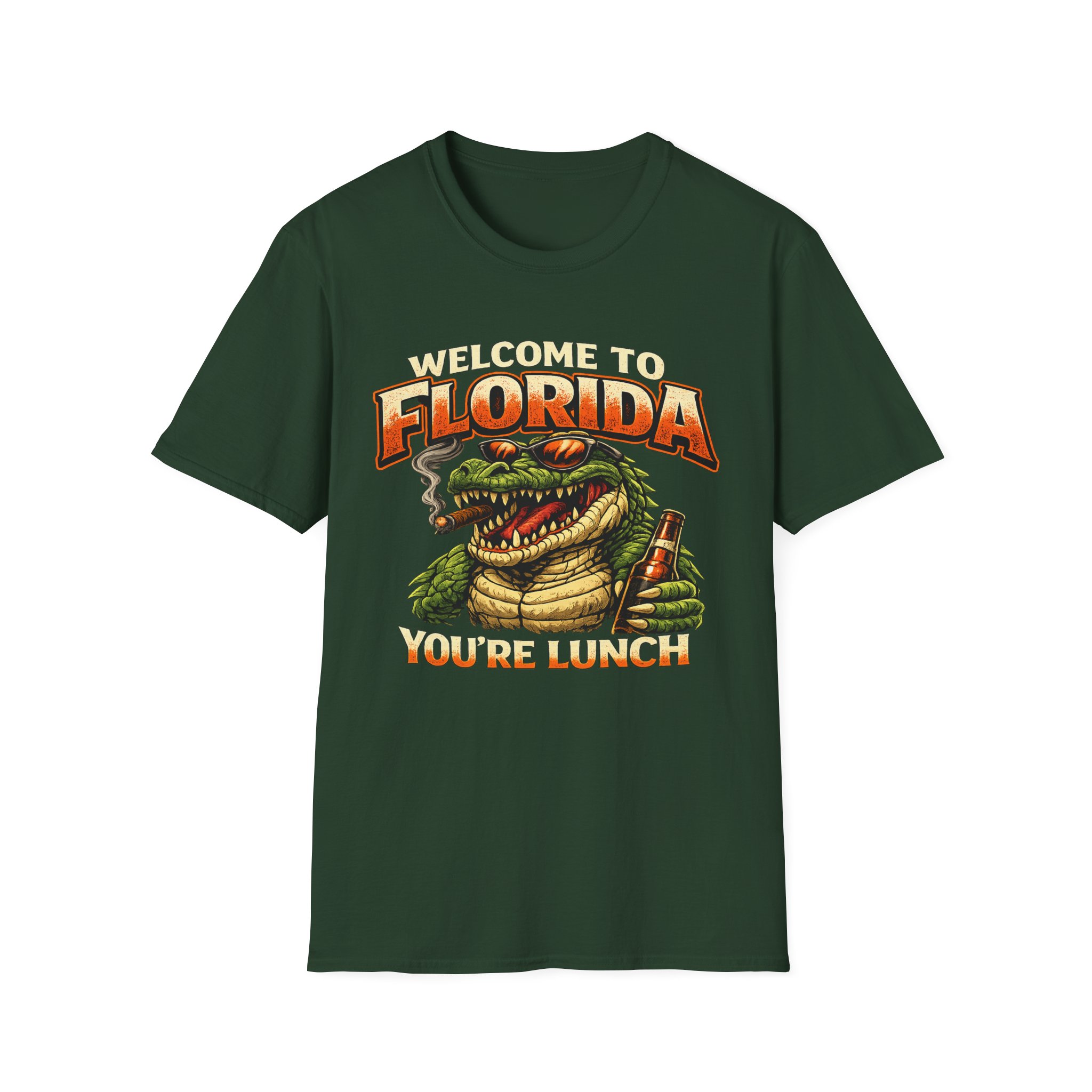 Welcome to Florida You're Lunch Shirt – Funny Alligator T-Shirt, Florida Humor Tee, Gator Graphic Shirt, Tourist Gift, Florida Gators - Image 13