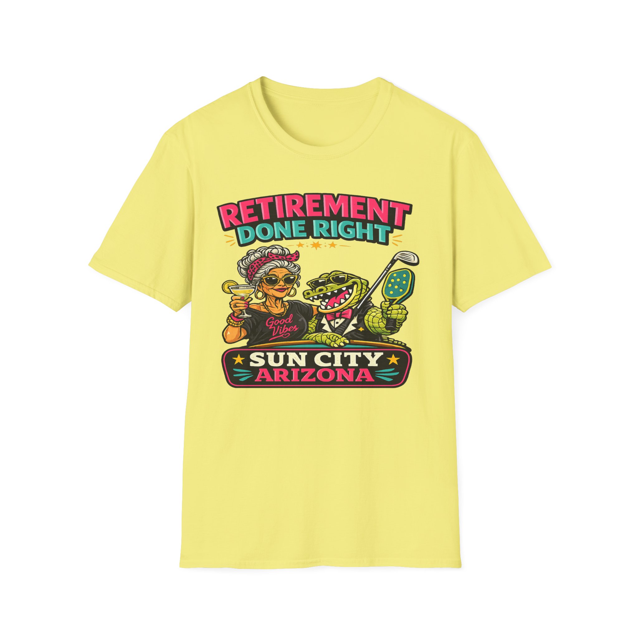 Retirement Done Right | Funny Sun City Arizona Shirt | Sassy Retiree Tee, Golf & Pickleball Lifestyle Gift | Sun City Arizona | SassyUSA | Retiree Pickleball - Image 10