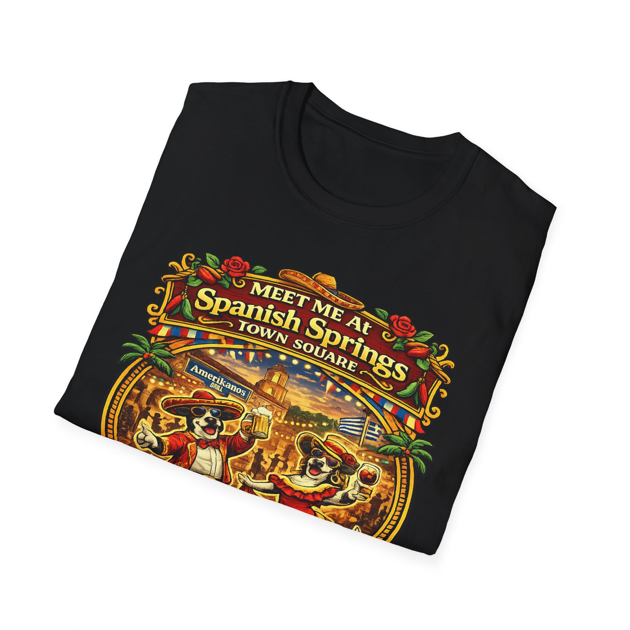 Spanish Springs Shirt – Meet Me at Spanish Springs Tee | The Villages Florida Original Town Square Shirt | Spanish Springs, Villages | SassyUSA | The Villages, Florida - Image 2