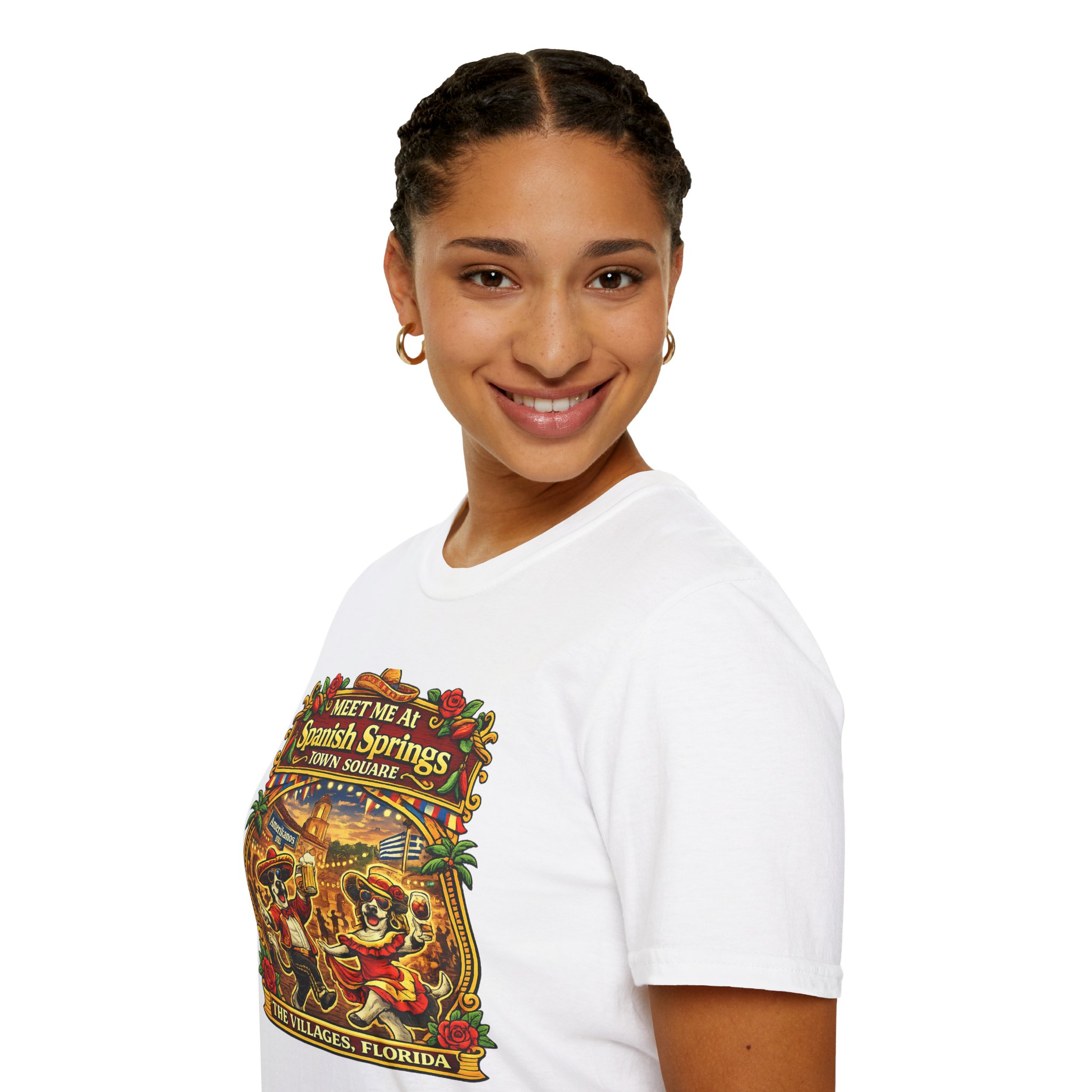 Spanish Springs Shirt – Meet Me at Spanish Springs Tee | The Villages Florida Original Town Square Shirt | Spanish Springs, Villages | SassyUSA | The Villages, Florida - Image 6