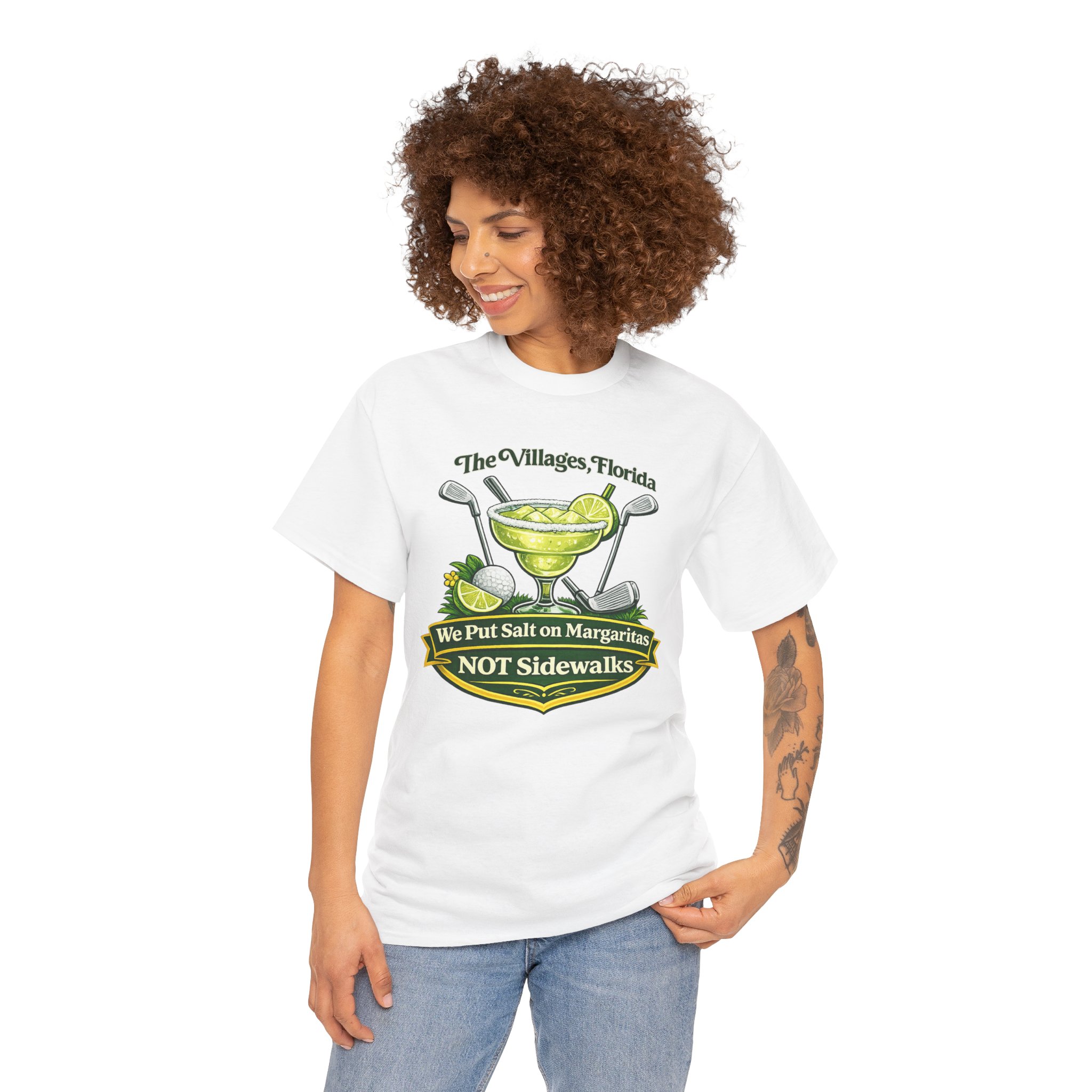 Salt on Margaritas Not Sidewalks tshirt | The Villages, Florida | SassyUSA | Villages Tshirt | Guys Night Out Drink shirt | Girls Night Out tshirt - Image 6