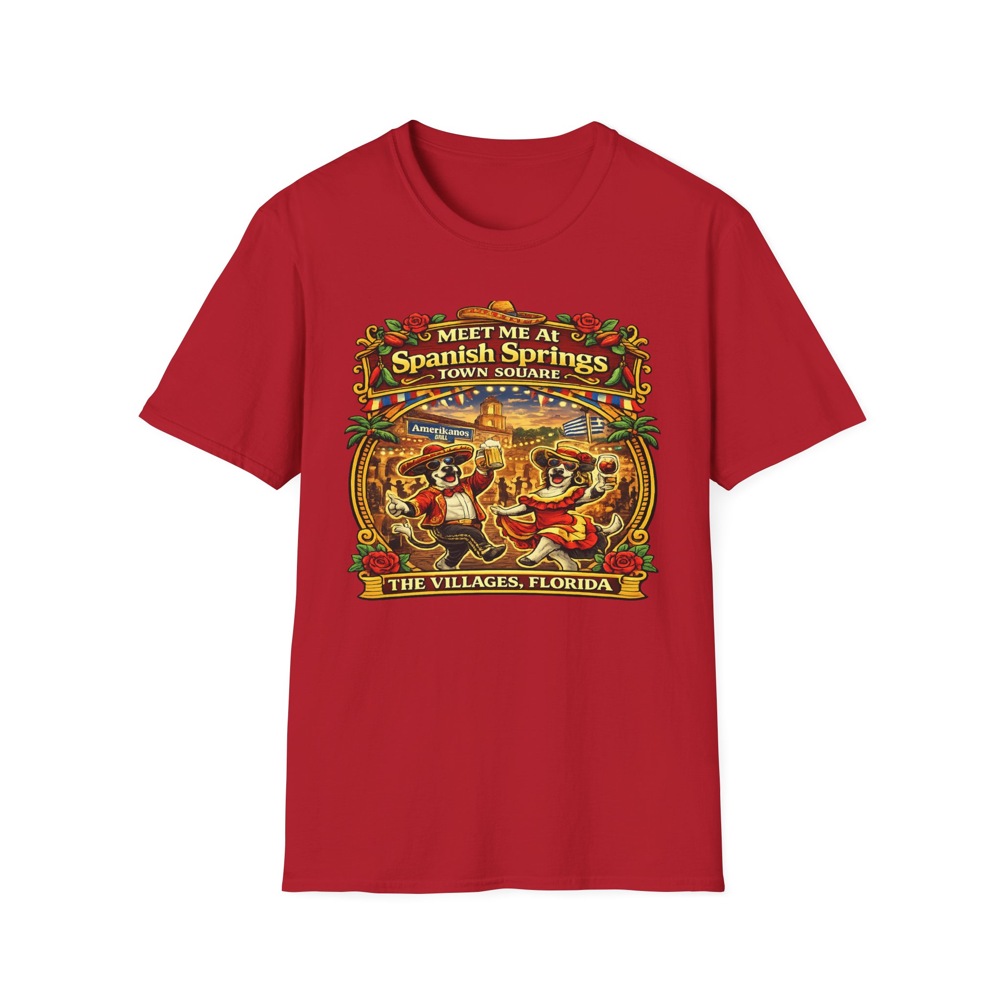 Spanish Springs Shirt – Meet Me at Spanish Springs Tee | The Villages Florida Original Town Square Shirt | Spanish Springs, Villages | SassyUSA | The Villages, Florida - Image 16