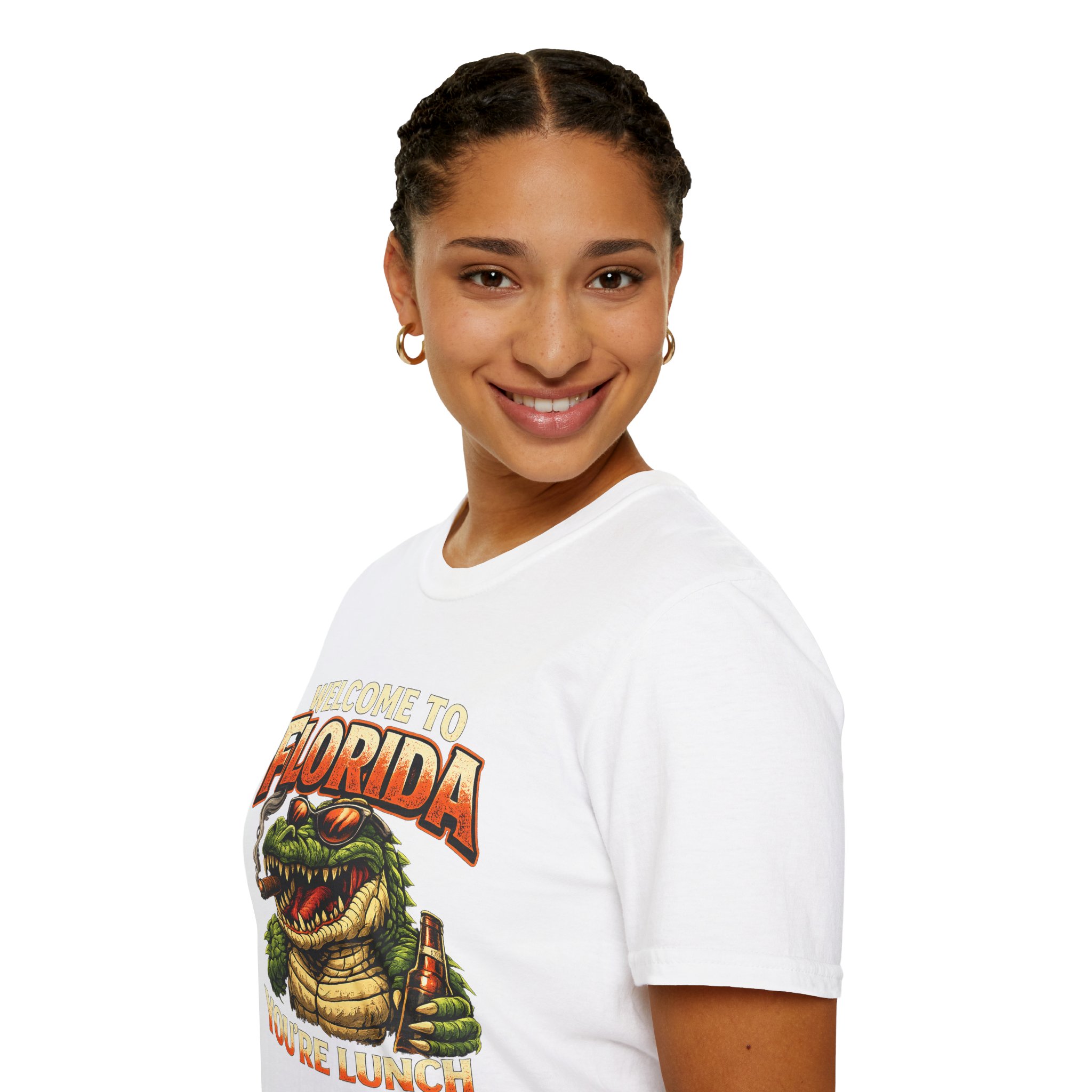 Welcome to Florida You're Lunch Shirt – Funny Alligator T-Shirt, Florida Humor Tee, Gator Graphic Shirt, Tourist Gift, Florida Gators - Image 5