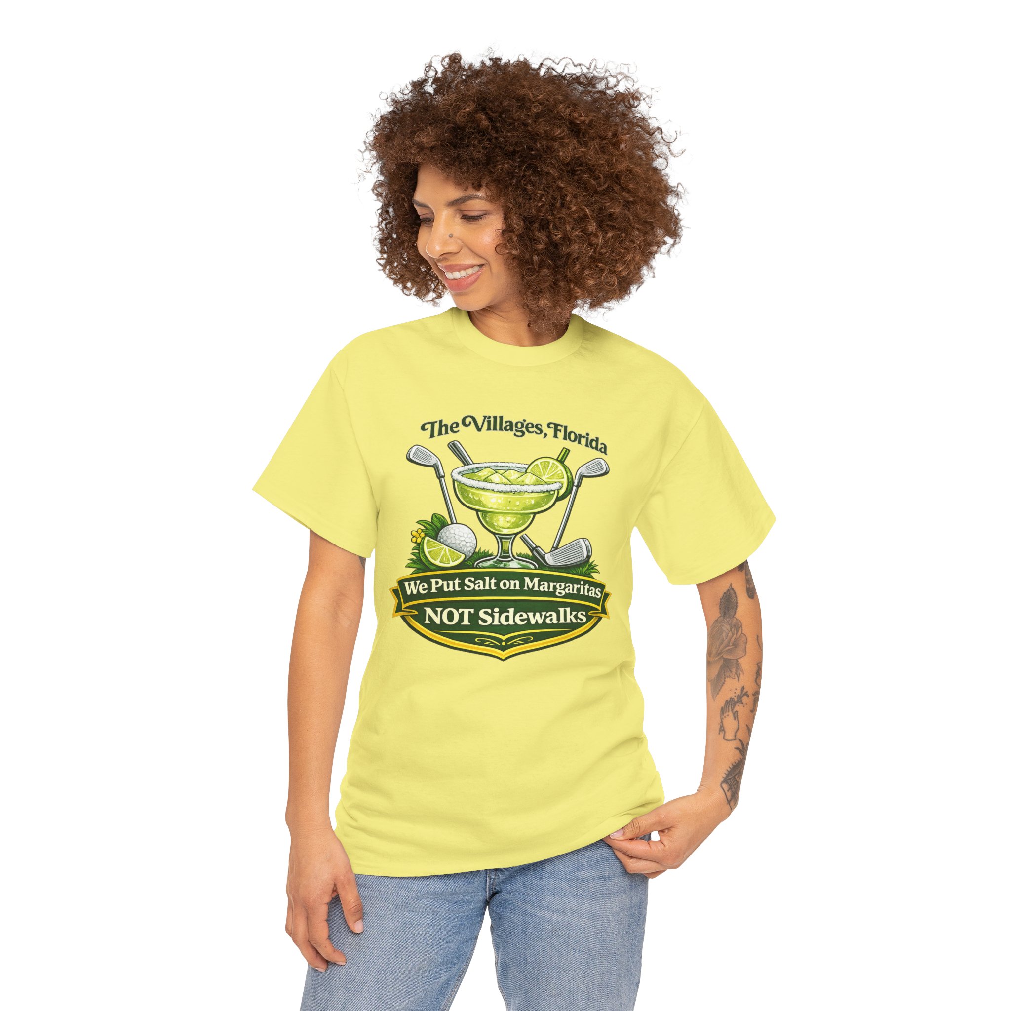 Salt on Margaritas Not Sidewalks tshirt | The Villages, Florida | SassyUSA | Villages Tshirt | Guys Night Out Drink shirt | Girls Night Out tshirt - Image 3
