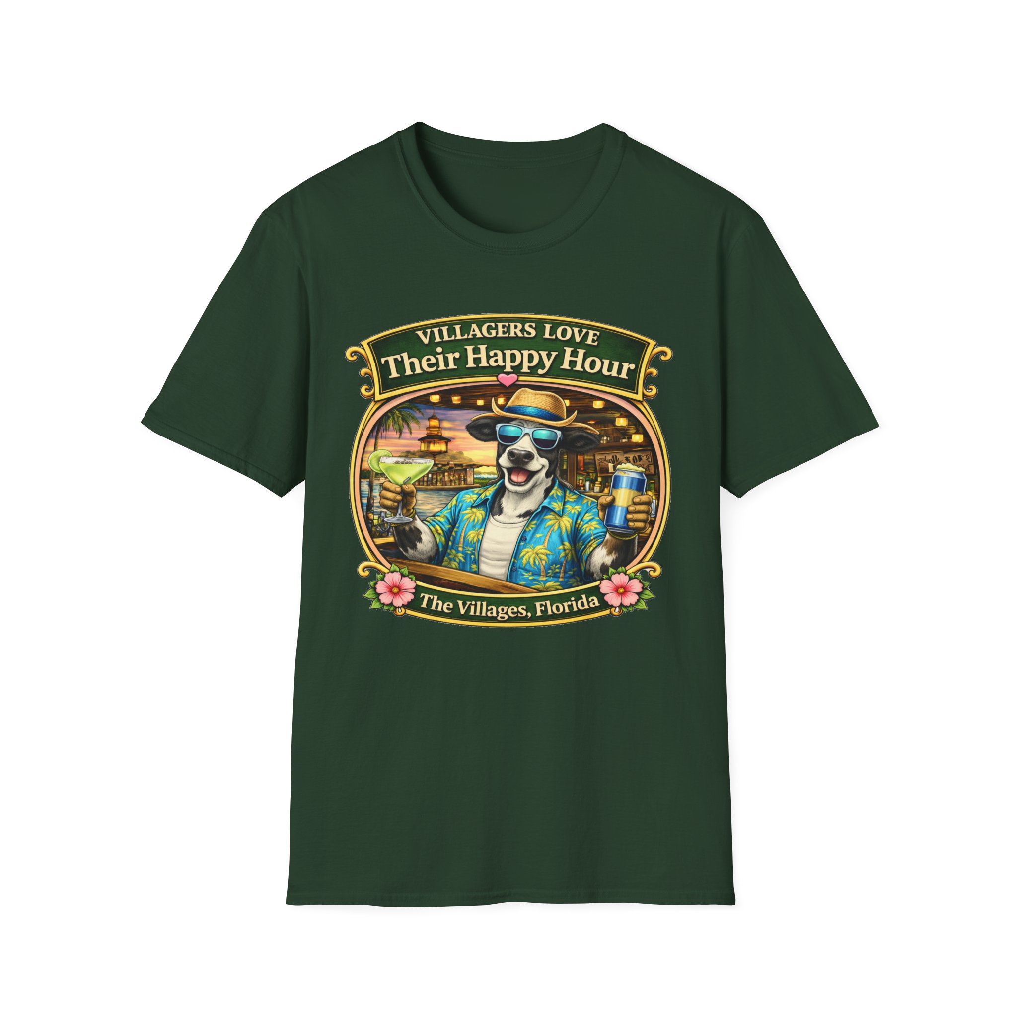 Villagers Love Their Happy Hour Shirt | Villages Mens Drinking Shirt | The Villages Florida Party Shirt | Brownwood Paddock Square | The Villages, Florida - Image 10