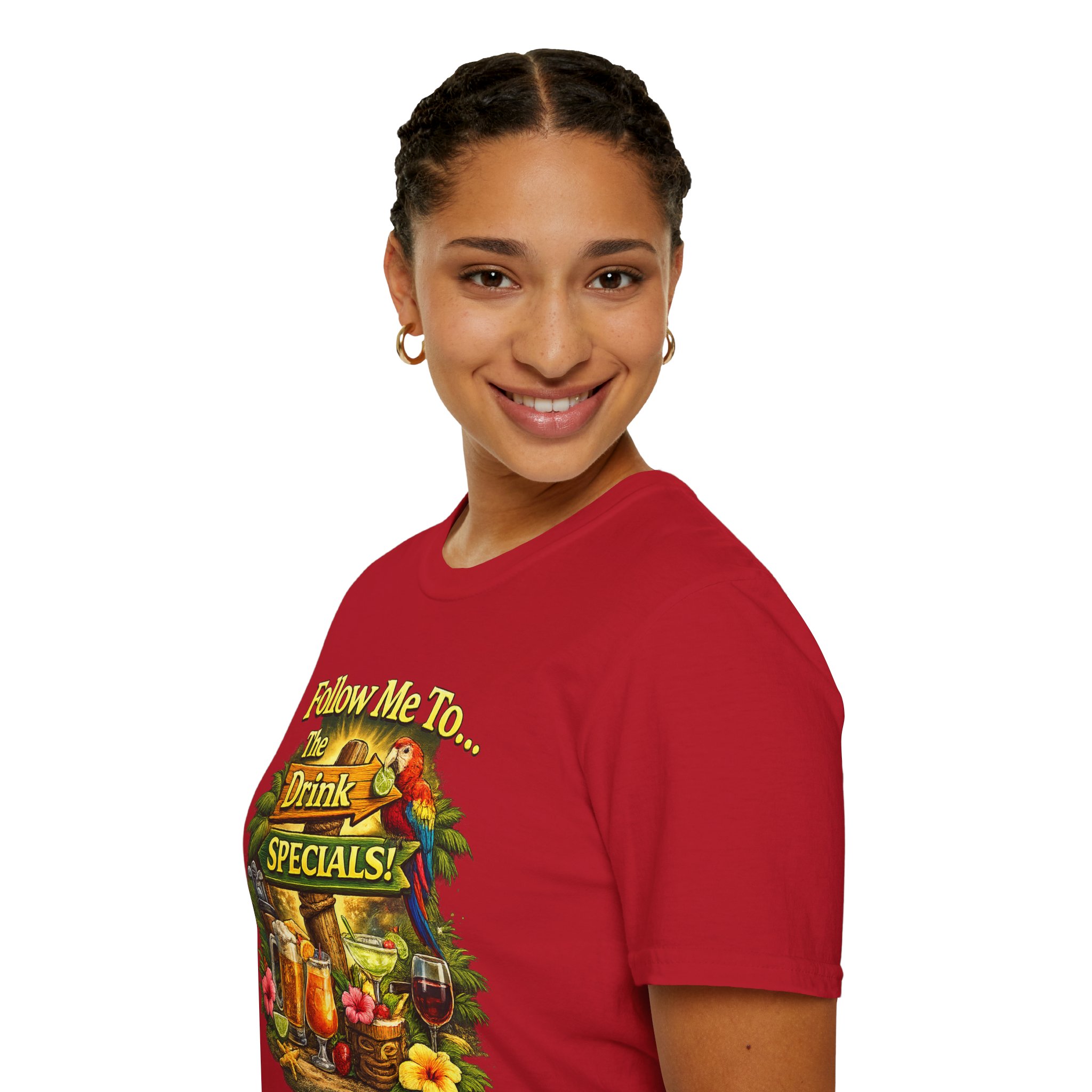Follow Me to the Drink Specials Tee | Ladies Night tshirt | Girls Night Out tshirt | Female drinking tshirt | SassyUsa - Image 17