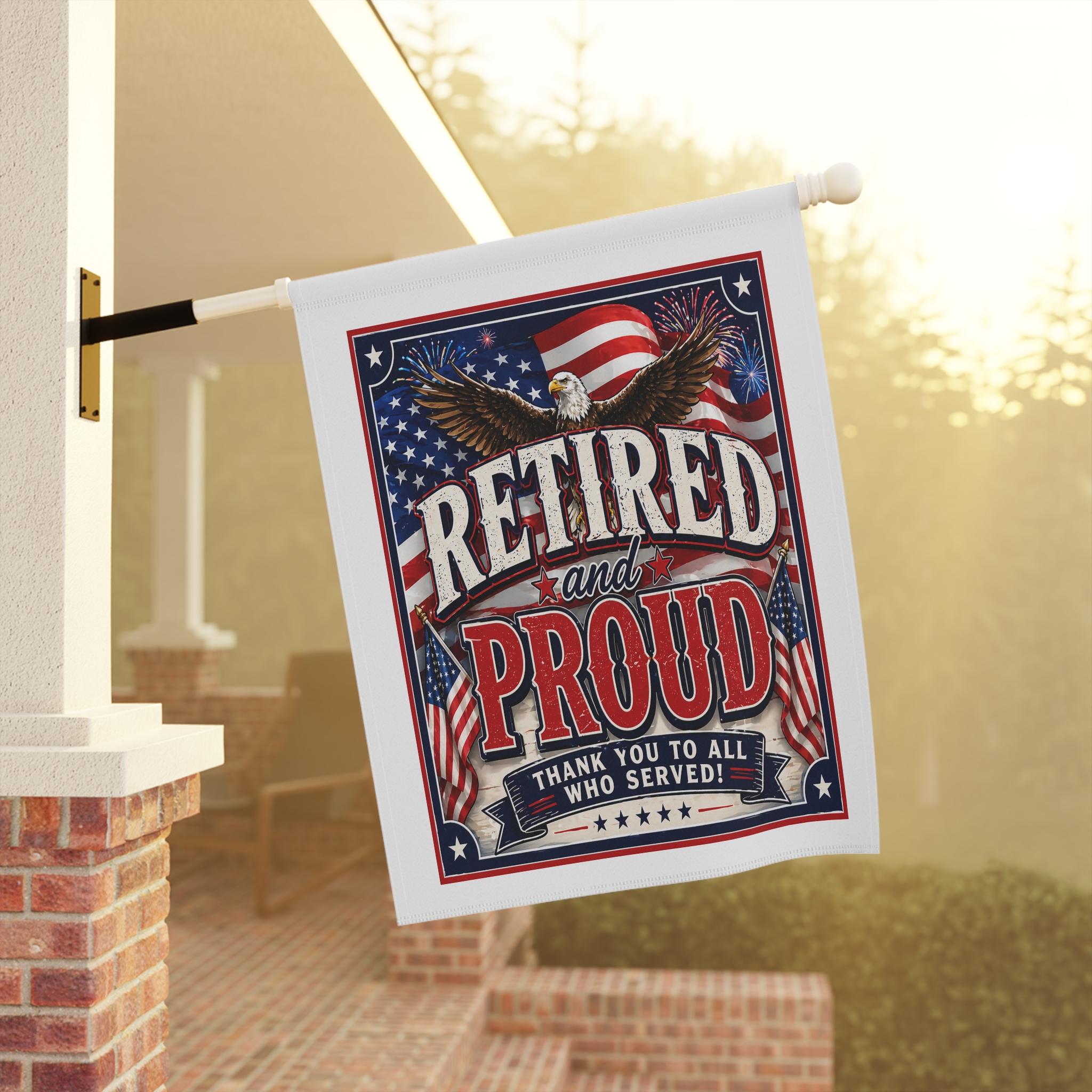 Retired & Proud Patriotic Yard Sign | American Flag | Bald Eagle | Veteran Tribute | FREE Shipping | The Villages Patriots | SassyUsa | Villages Yard Sign - Image 8