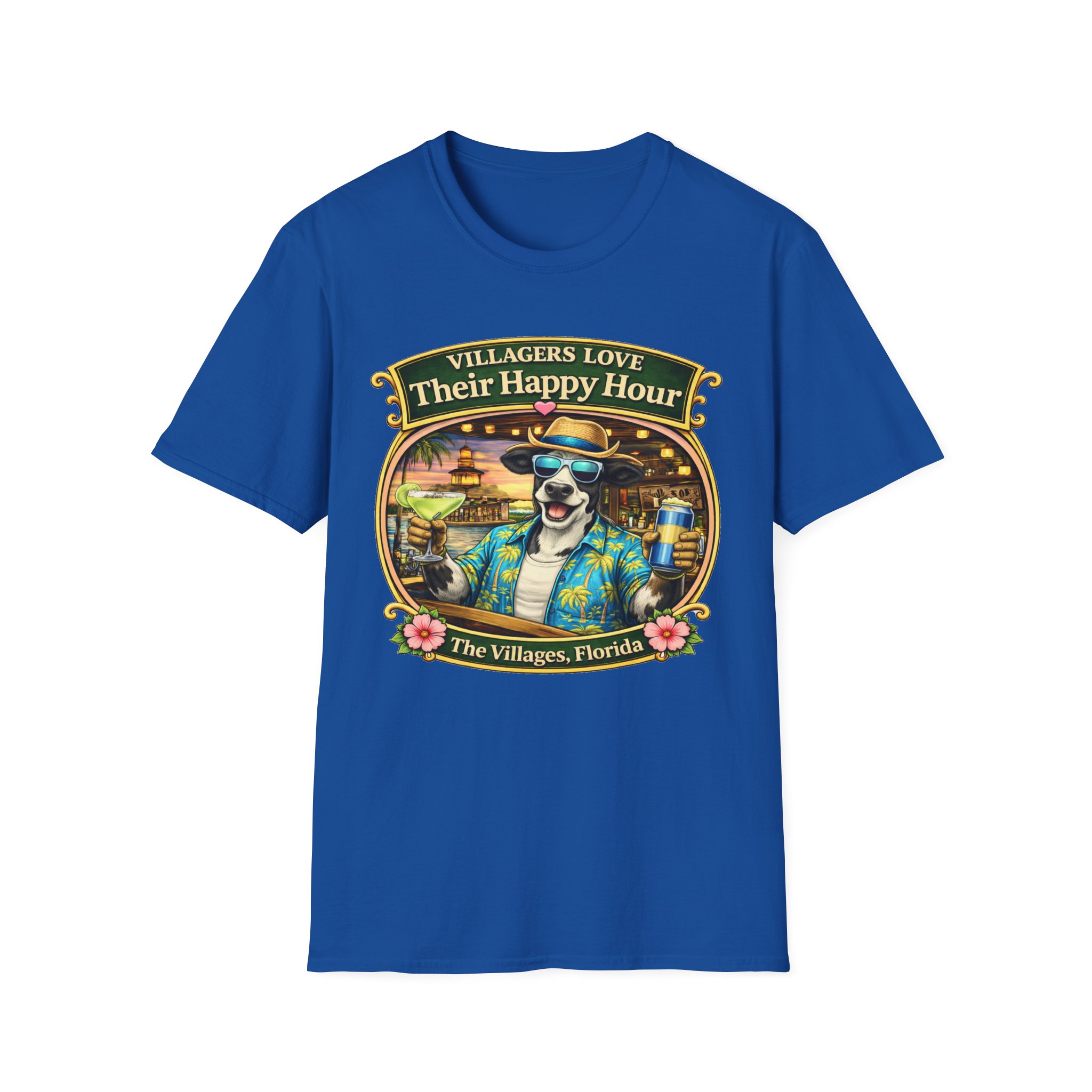 Villagers Love Their Happy Hour Shirt | Villages Mens Drinking Shirt | The Villages Florida Party Shirt | Brownwood Paddock Square | The Villages, Florida - Image 13