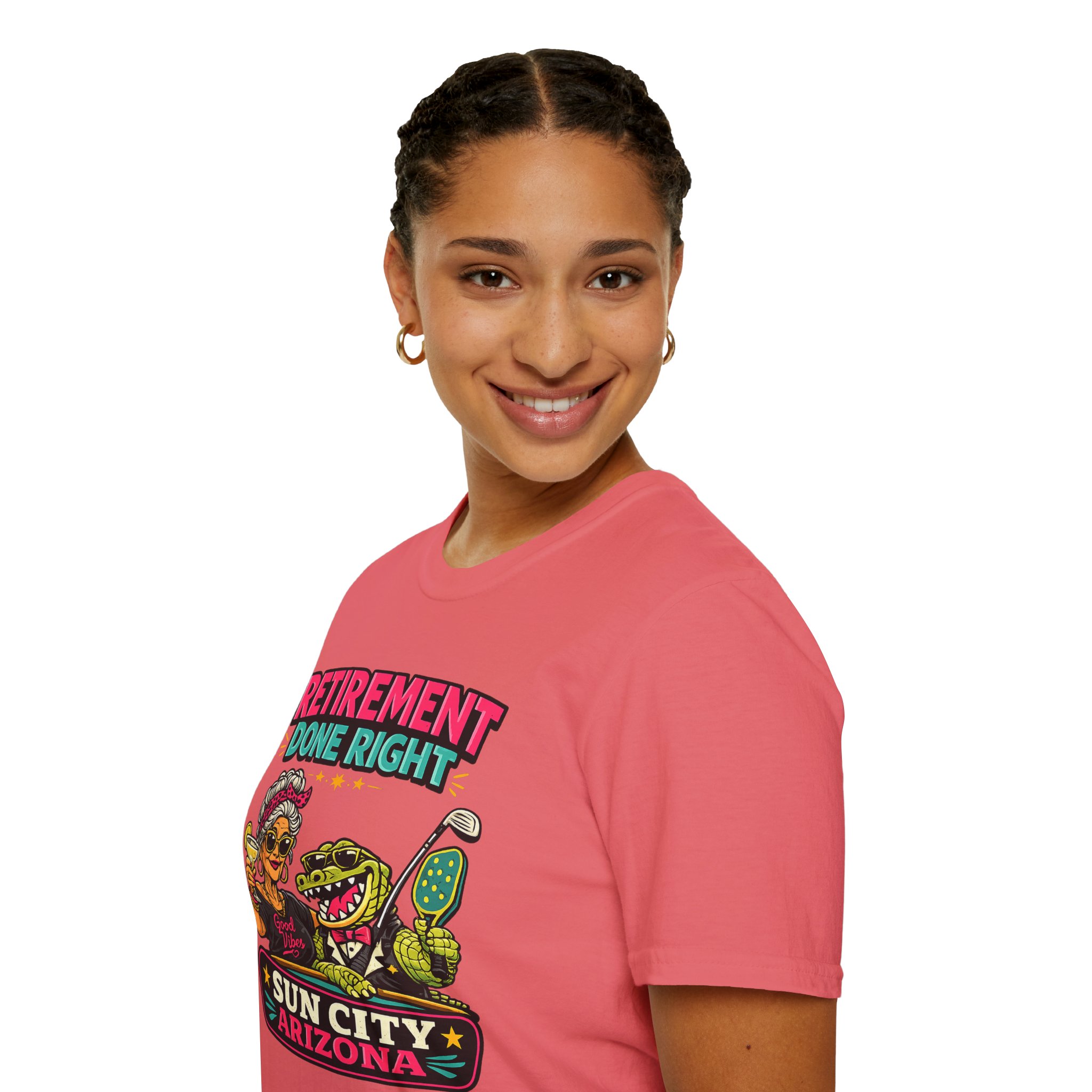 Retirement Done Right | Funny Sun City Arizona Shirt | Sassy Retiree Tee, Golf & Pickleball Lifestyle Gift | Sun City Arizona | SassyUSA | Retiree Pickleball - Image 3