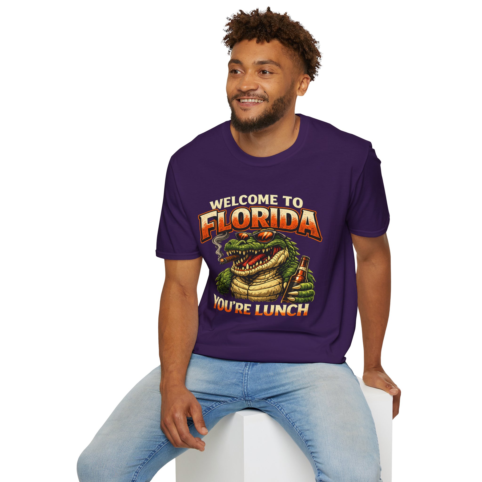 Welcome to Florida You're Lunch Shirt – Funny Alligator T-Shirt, Florida Humor Tee, Gator Graphic Shirt, Tourist Gift, Florida Gators - Image 12