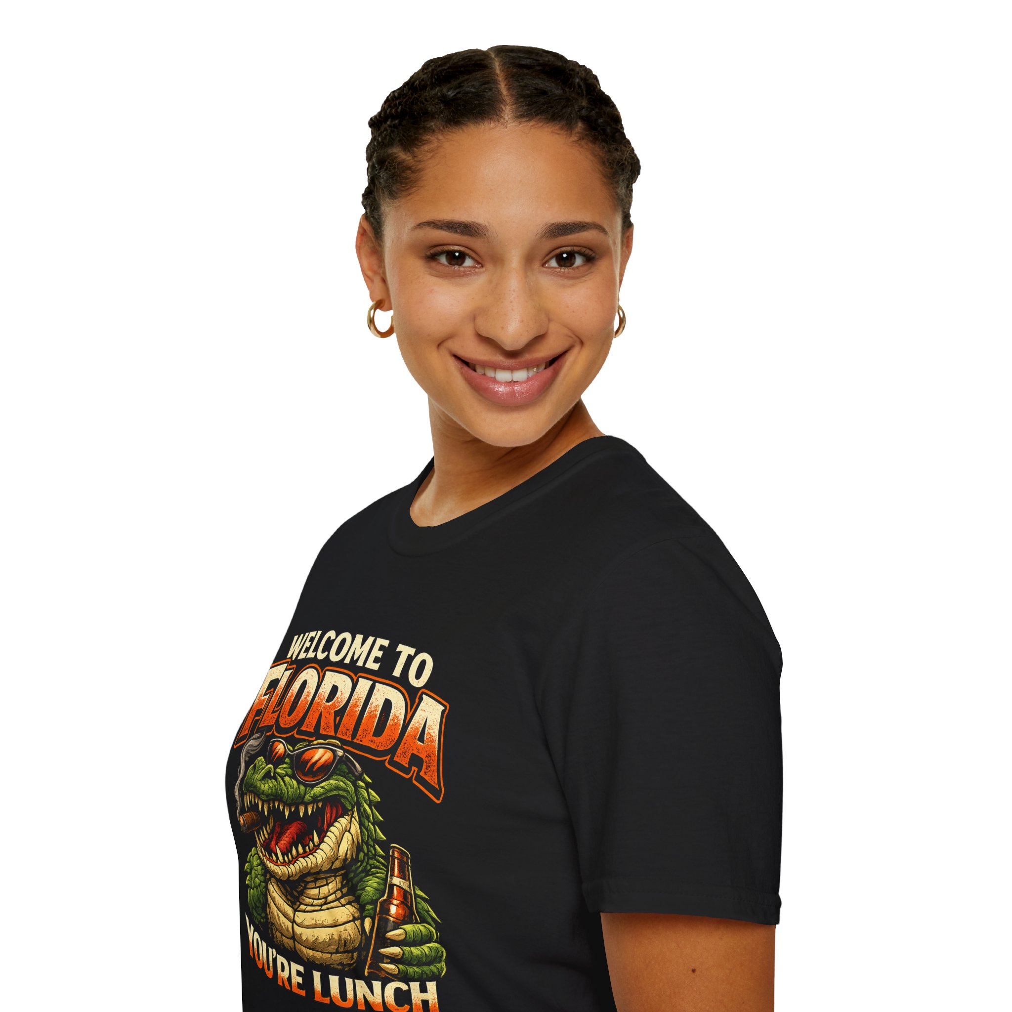 Welcome to Florida You're Lunch Shirt – Funny Alligator T-Shirt, Florida Humor Tee, Gator Graphic Shirt, Tourist Gift, Florida Gators - Image 2