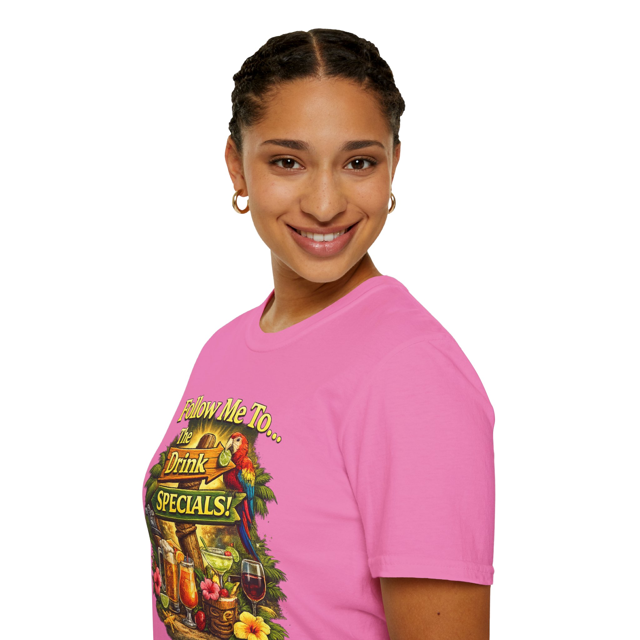 Follow Me to the Drink Specials Tee | Ladies Night tshirt | Girls Night Out tshirt | Female drinking tshirt | SassyUsa - Image 14