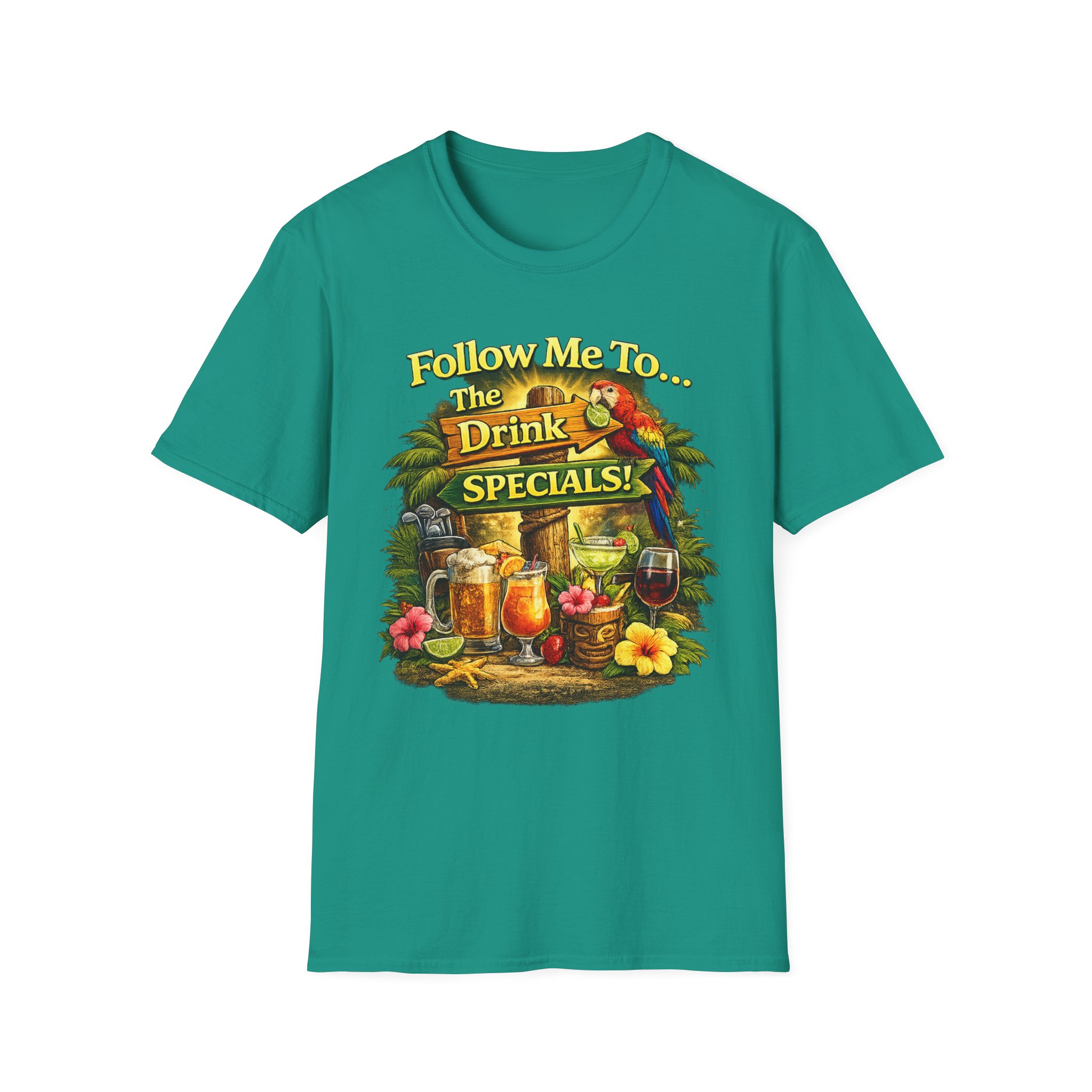 Follow Me to the Drink Specials Tee | Ladies Night tshirt | Girls Night Out tshirt | Female drinking tshirt | SassyUsa