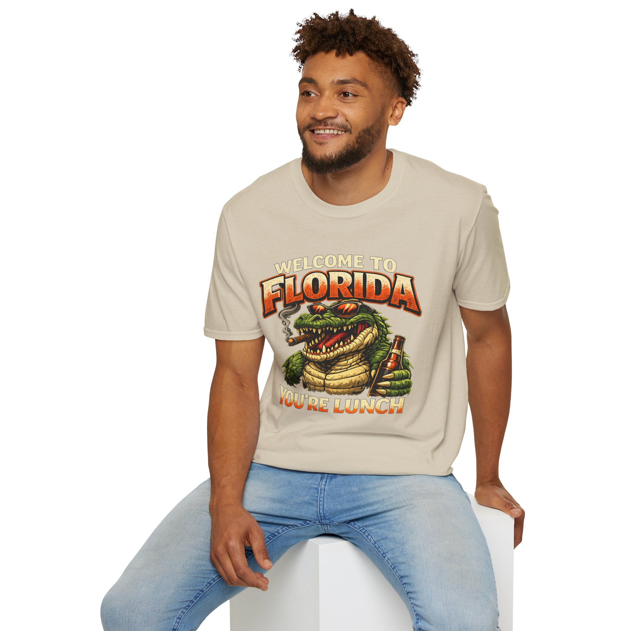 Welcome to Florida You're Lunch Shirt – Funny Alligator T-Shirt, Florida Humor Tee, Gator Graphic Shirt, Tourist Gift, Florida Gators - Image 9
