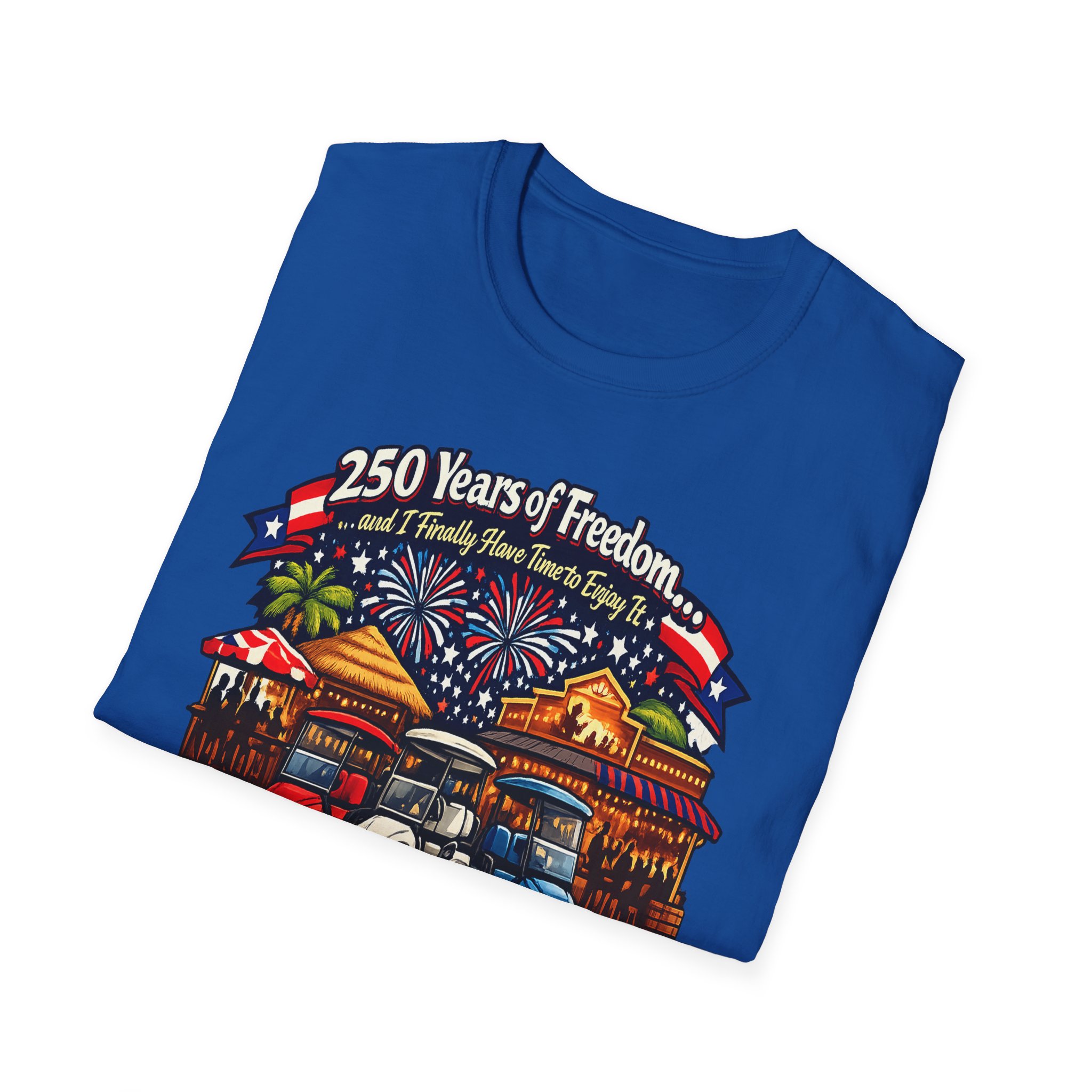 250 Years of Freedom Shirt, The Villages Florida Tee, Funny Retirement Golf Cart Shirt, Patriotic 4th of July T-Shirt - Image 13