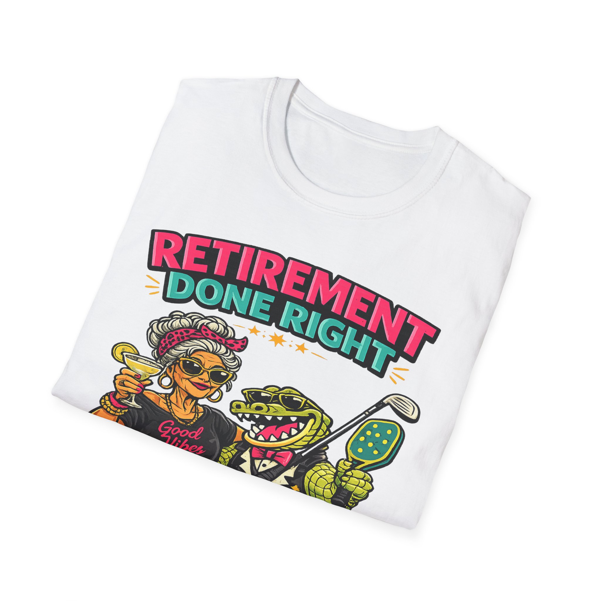 Retirement Done Right | Funny Sun City Arizona Shirt | Sassy Retiree Tee, Golf & Pickleball Lifestyle Gift | Sun City Arizona | SassyUSA | Retiree Pickleball - Image 5