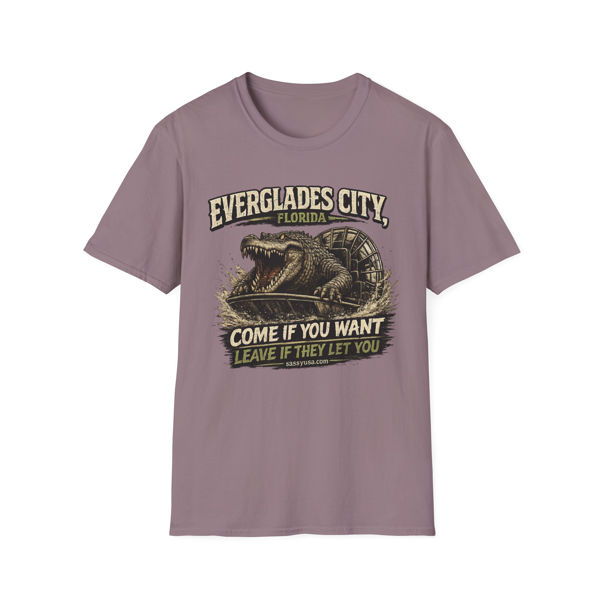 Everglades City Florida Shirt | Funny Gator Airboat Tee | “Come If You Want, Leave If They Let You” | Everglades City, Florida | SassyUSA - Image 13