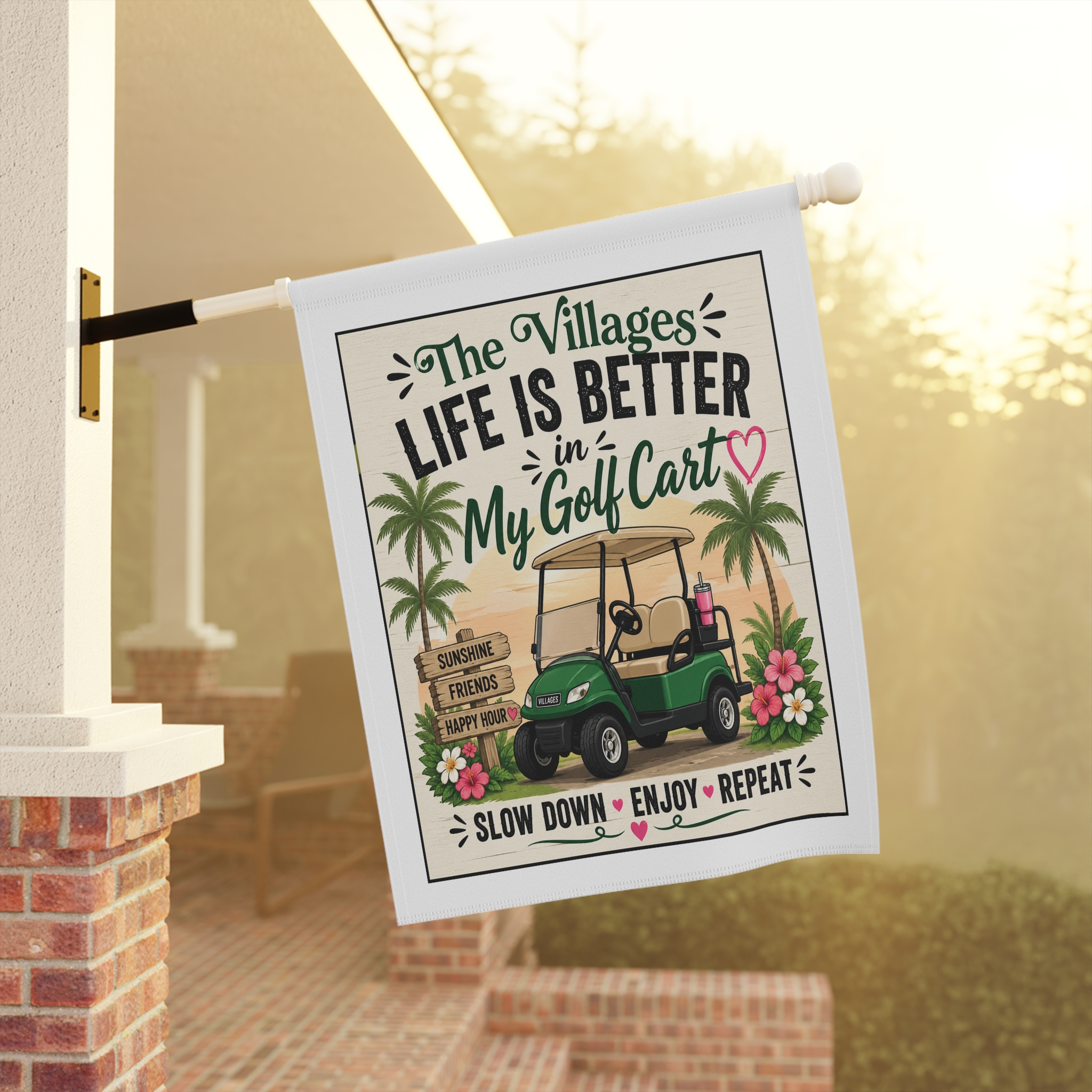 Life Is Better in My Golf Cart Yard Sign – FREE Shipping | The Villages, Florida yard sign | Villages Yard Sign - Image 4