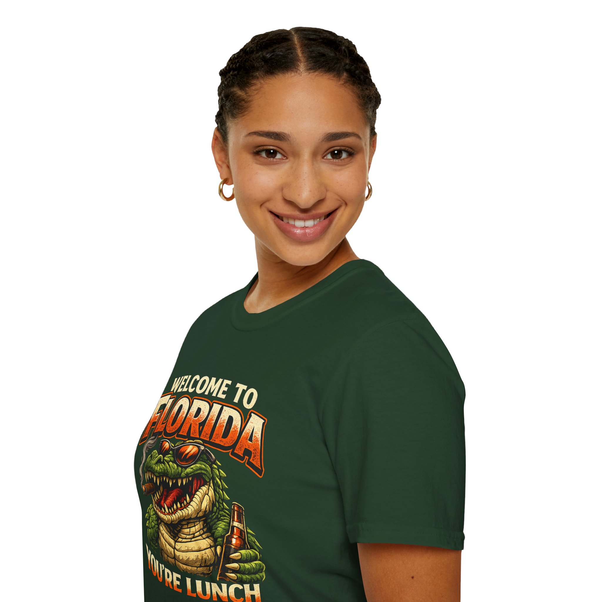 Welcome to Florida You're Lunch Shirt – Funny Alligator T-Shirt, Florida Humor Tee, Gator Graphic Shirt, Tourist Gift, Florida Gators - Image 14