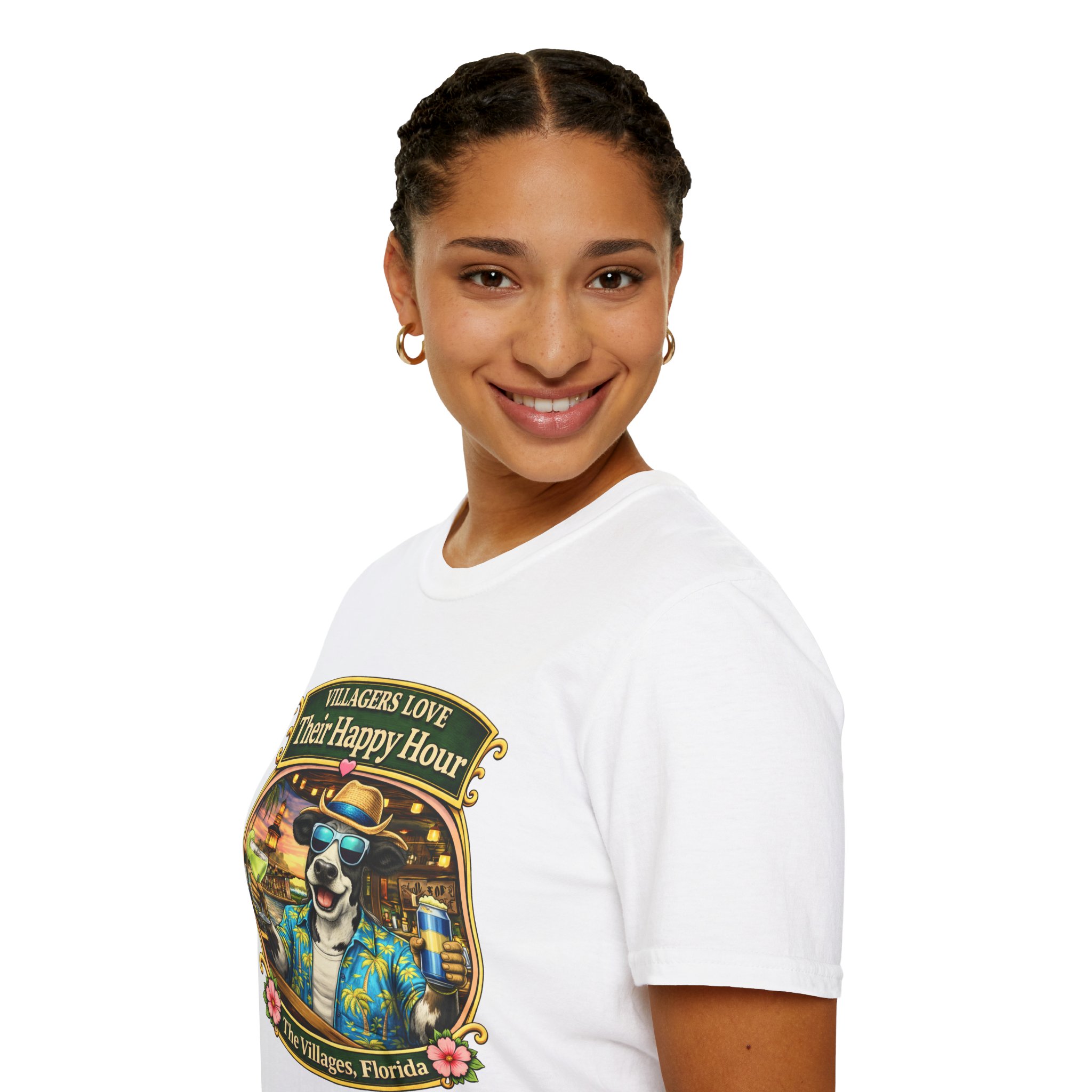 Villagers Love Their Happy Hour Shirt | Villages Mens Drinking Shirt | The Villages Florida Party Shirt | Brownwood Paddock Square | The Villages, Florida - Image 6