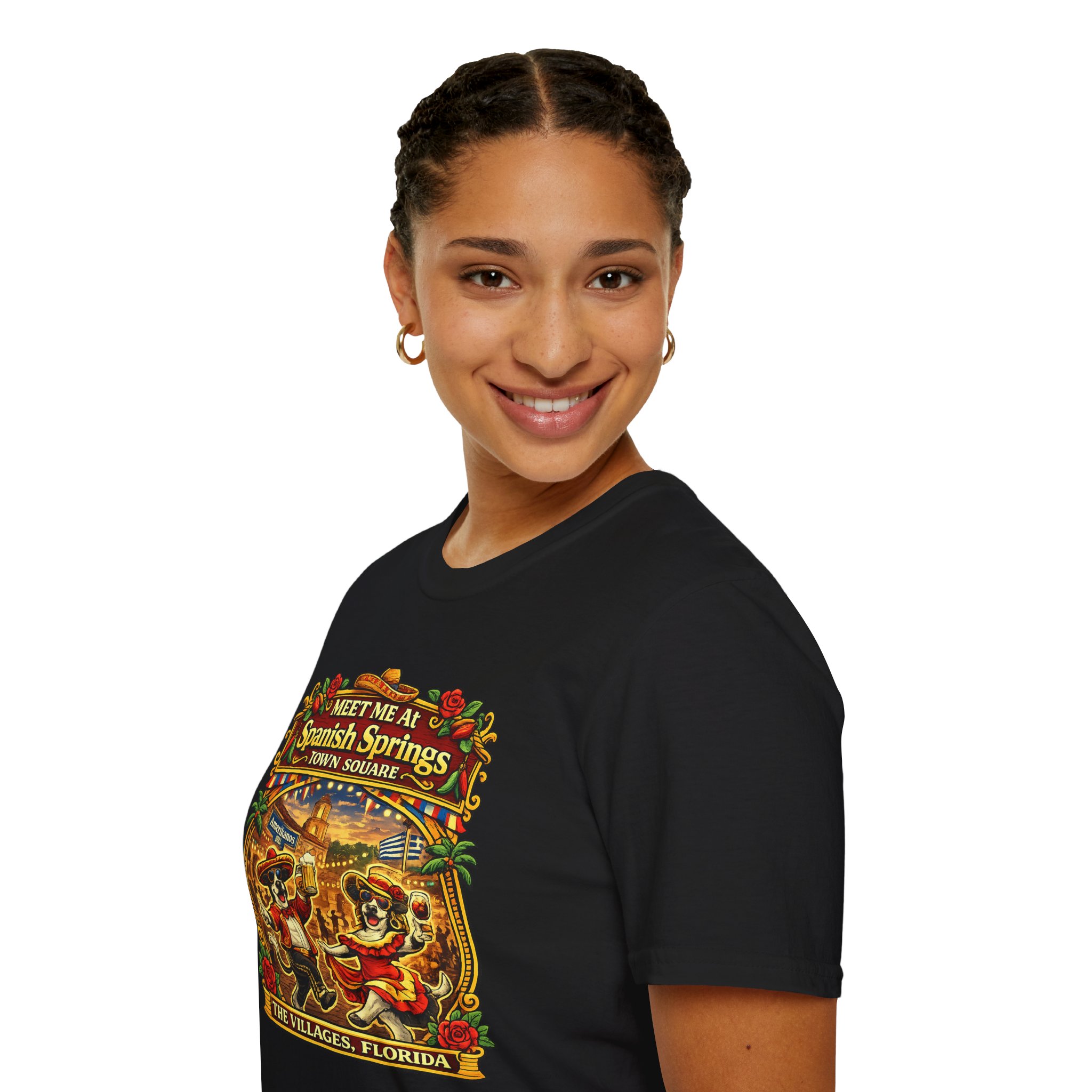 Spanish Springs Shirt – Meet Me at Spanish Springs Tee | The Villages Florida Original Town Square Shirt | Spanish Springs, Villages | SassyUSA | The Villages, Florida - Image 3