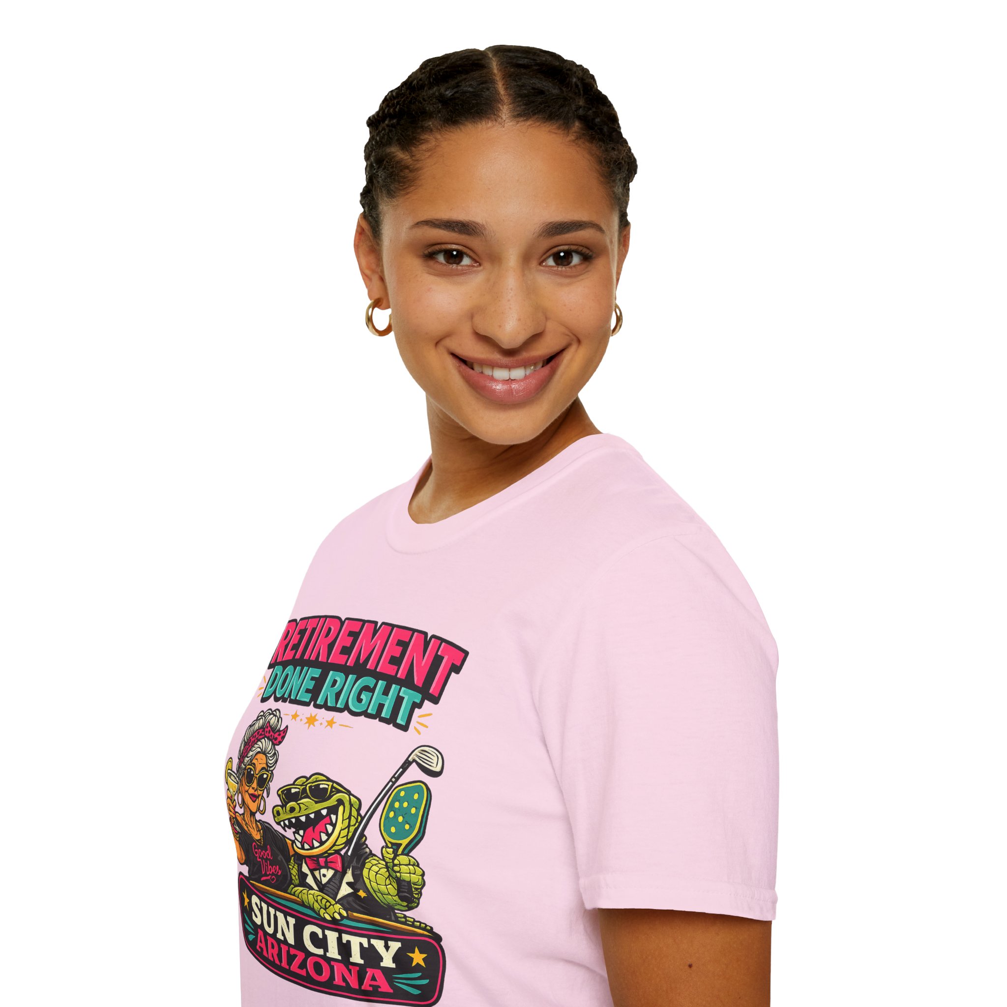 Retirement Done Right | Funny Sun City Arizona Shirt | Sassy Retiree Tee, Golf & Pickleball Lifestyle Gift | Sun City Arizona | SassyUSA | Retiree Pickleball - Image 18