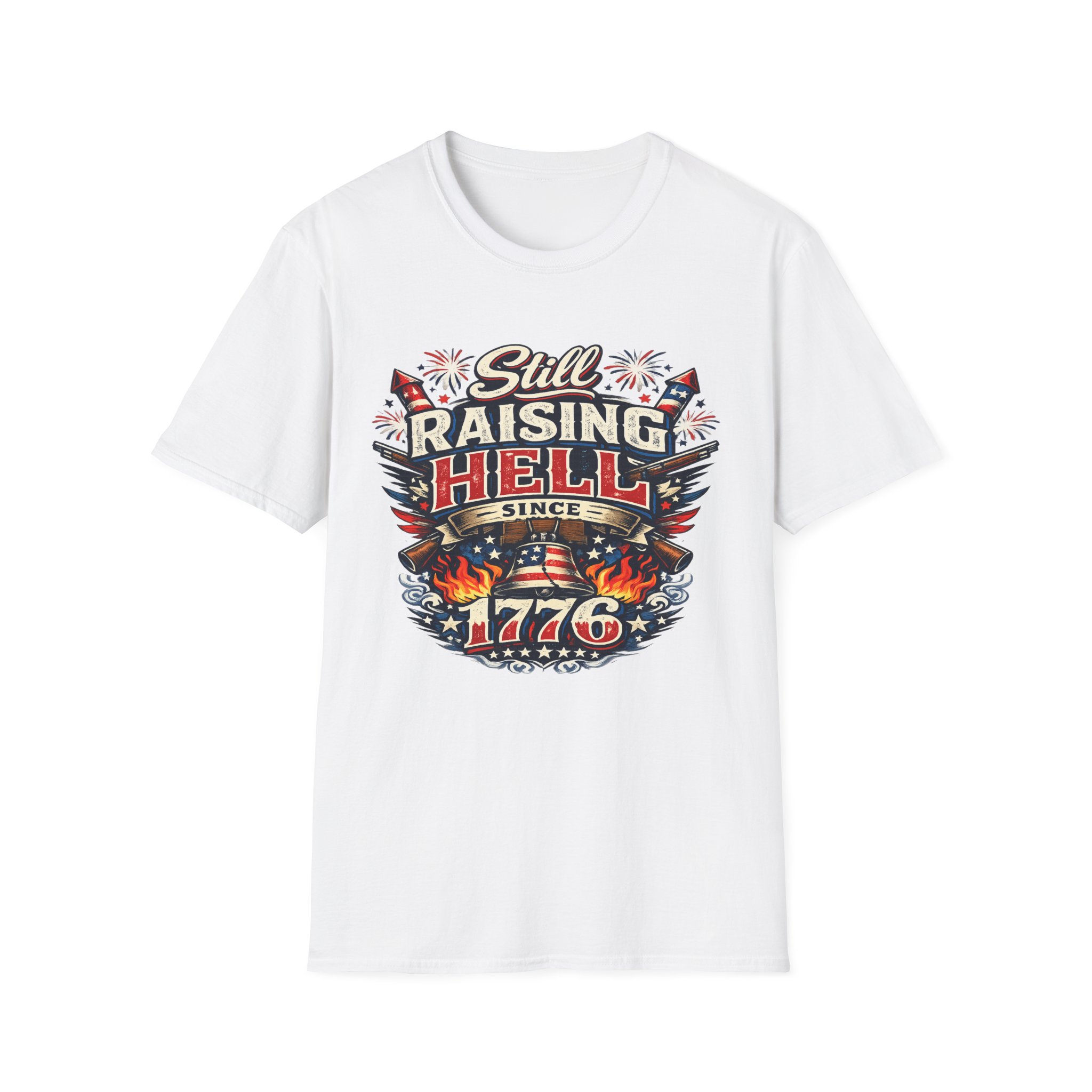 Still Raising Hell Since 1776 Shirt, America 250 Celebration Tee, Funny Patriotic July 4th T-Shirt, Sassy USA - Image 4