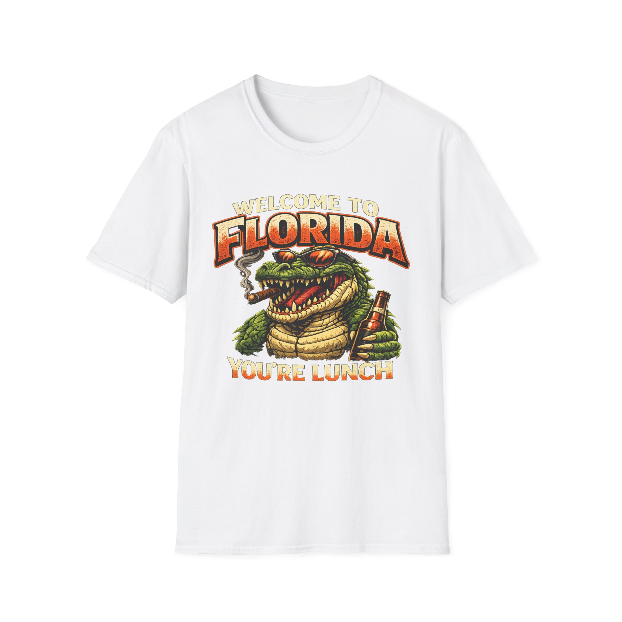 Welcome to Florida You're Lunch Shirt – Funny Alligator T-Shirt, Florida Humor Tee, Gator Graphic Shirt, Tourist Gift, Florida Gators - Image 4