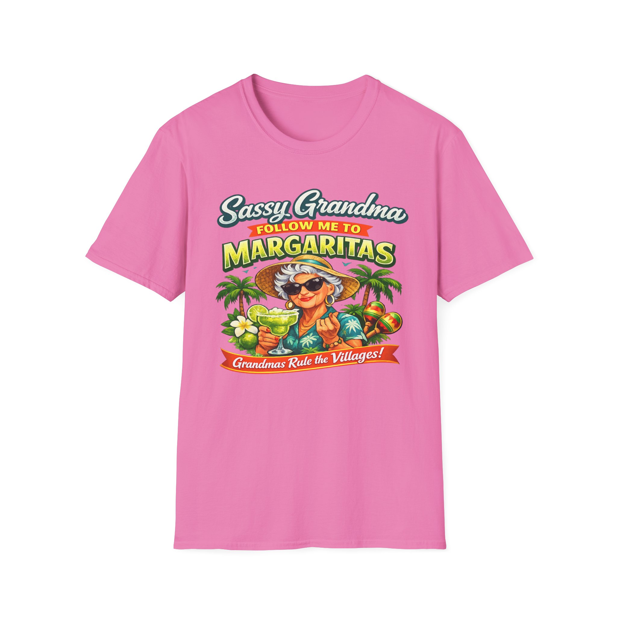 Sassy Grandma Margaritas Tee | The Villages, Florida tshirt | Bold Retirement Party T-Shirt | Villages Grandma | SassyUsa | Sassy Granny - Image 9