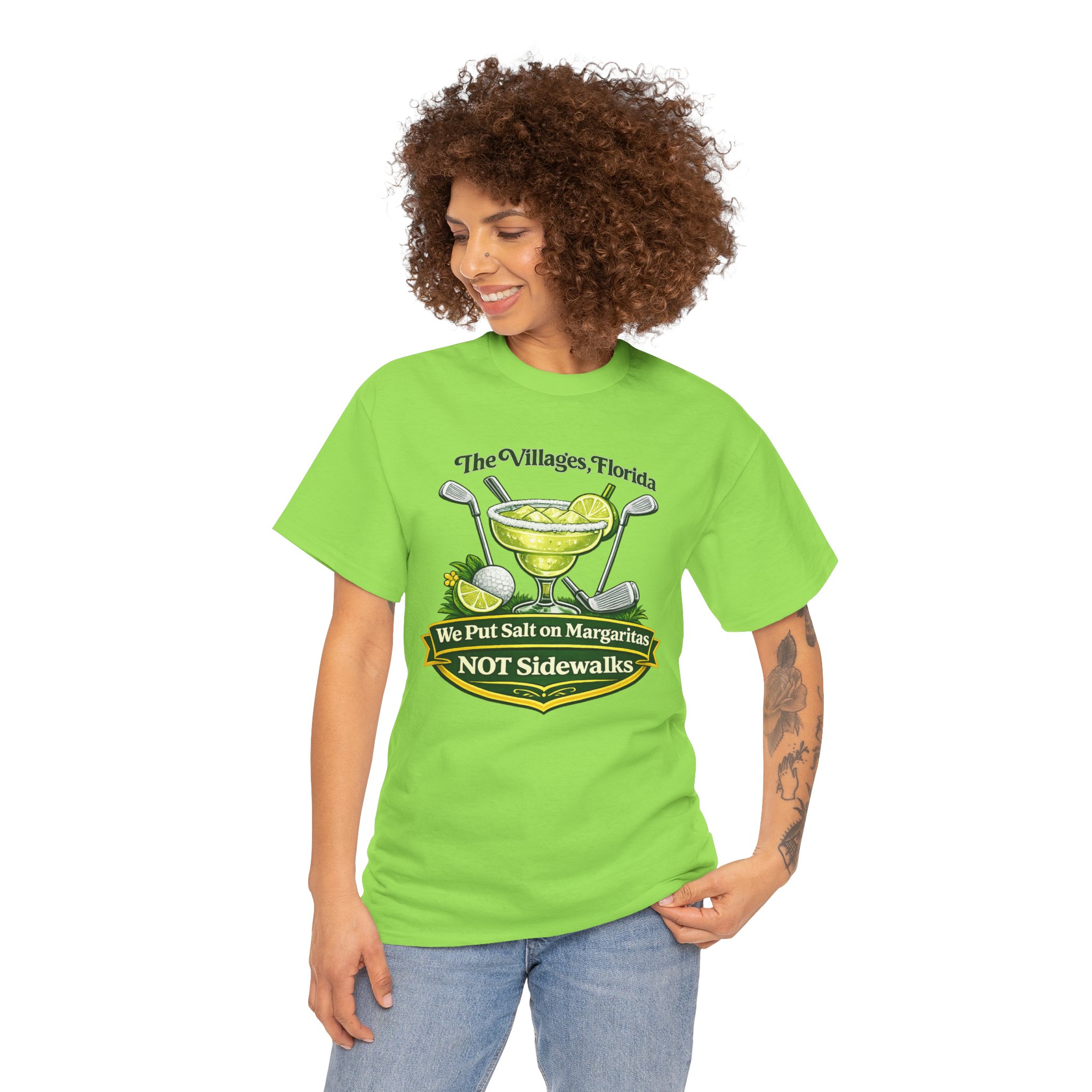 Salt on Margaritas Not Sidewalks tshirt | The Villages, Florida | SassyUSA | Villages Tshirt | Guys Night Out Drink shirt | Girls Night Out tshirt - Image 12