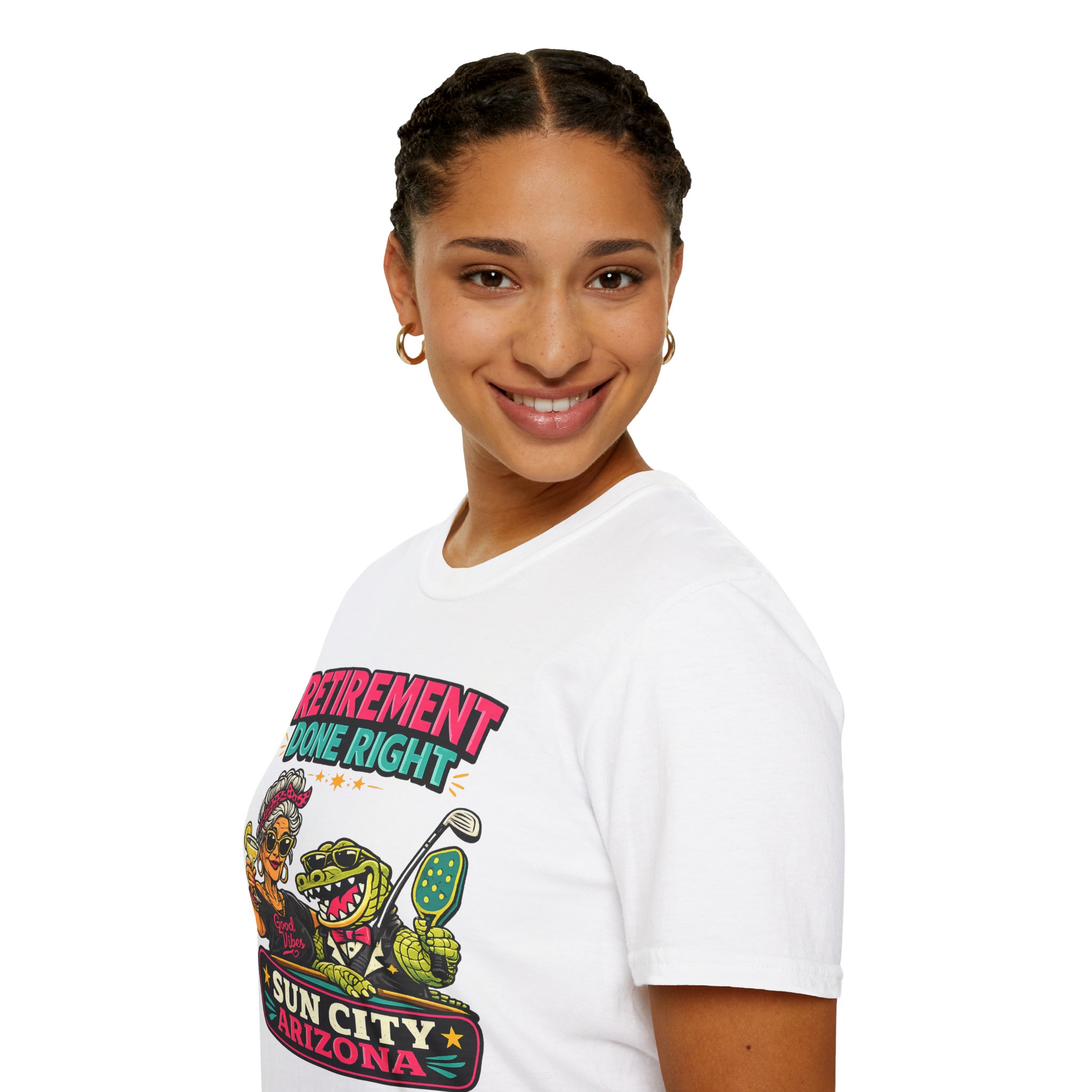 Retirement Done Right | Funny Sun City Arizona Shirt | Sassy Retiree Tee, Golf & Pickleball Lifestyle Gift | Sun City Arizona | SassyUSA | Retiree Pickleball - Image 6