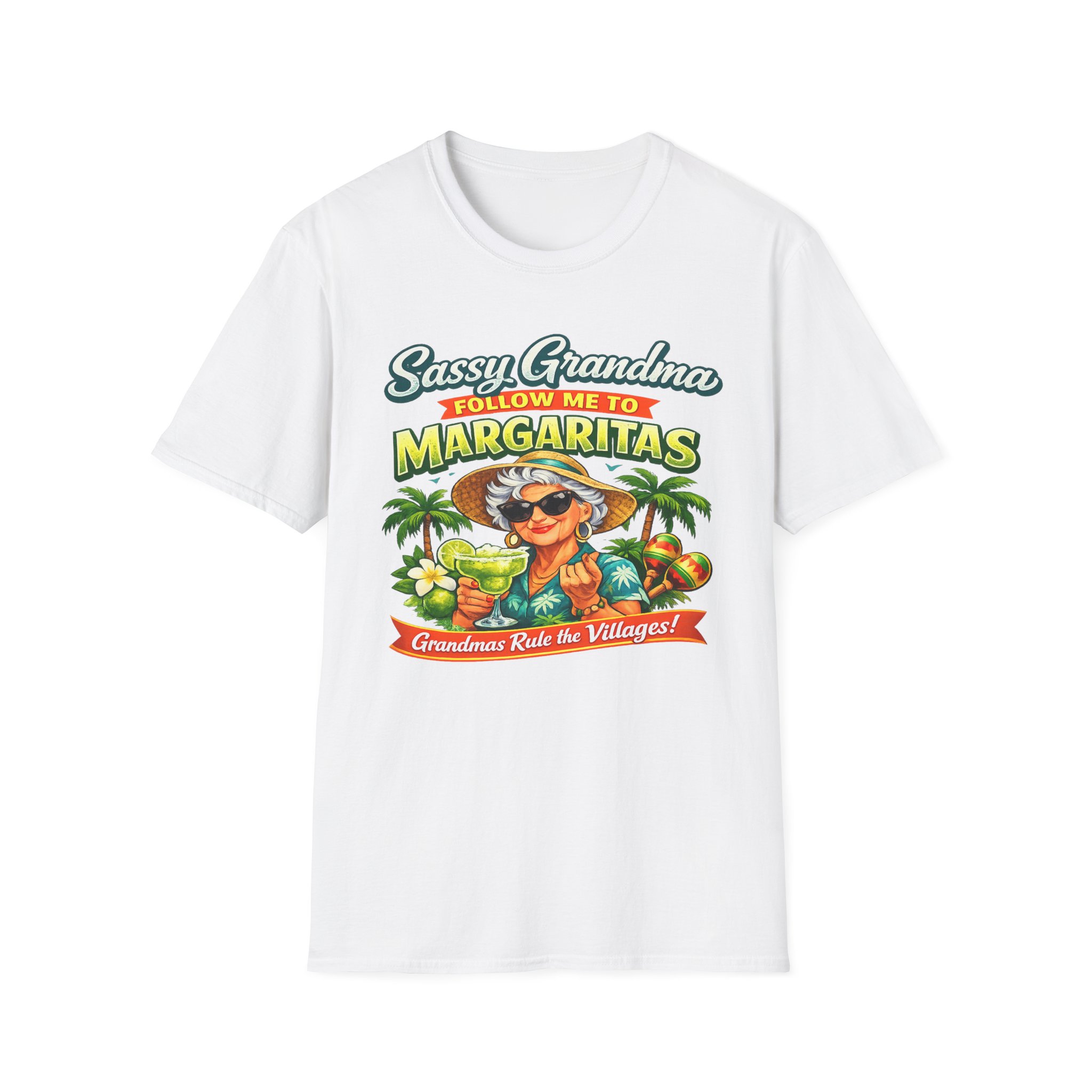 Sassy Grandma Margaritas Tee | The Villages, Florida tshirt | Bold Retirement Party T-Shirt | Villages Grandma | SassyUsa | Sassy Granny - Image 2