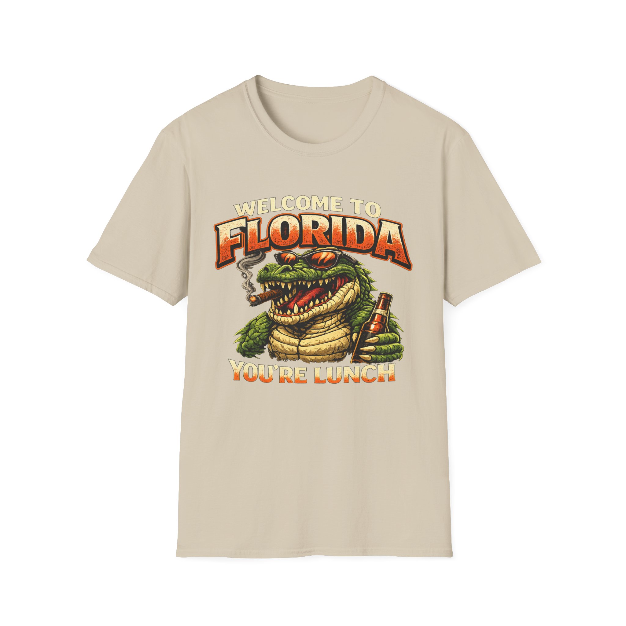 Welcome to Florida You're Lunch Shirt – Funny Alligator T-Shirt, Florida Humor Tee, Gator Graphic Shirt, Tourist Gift, Florida Gators - Image 7