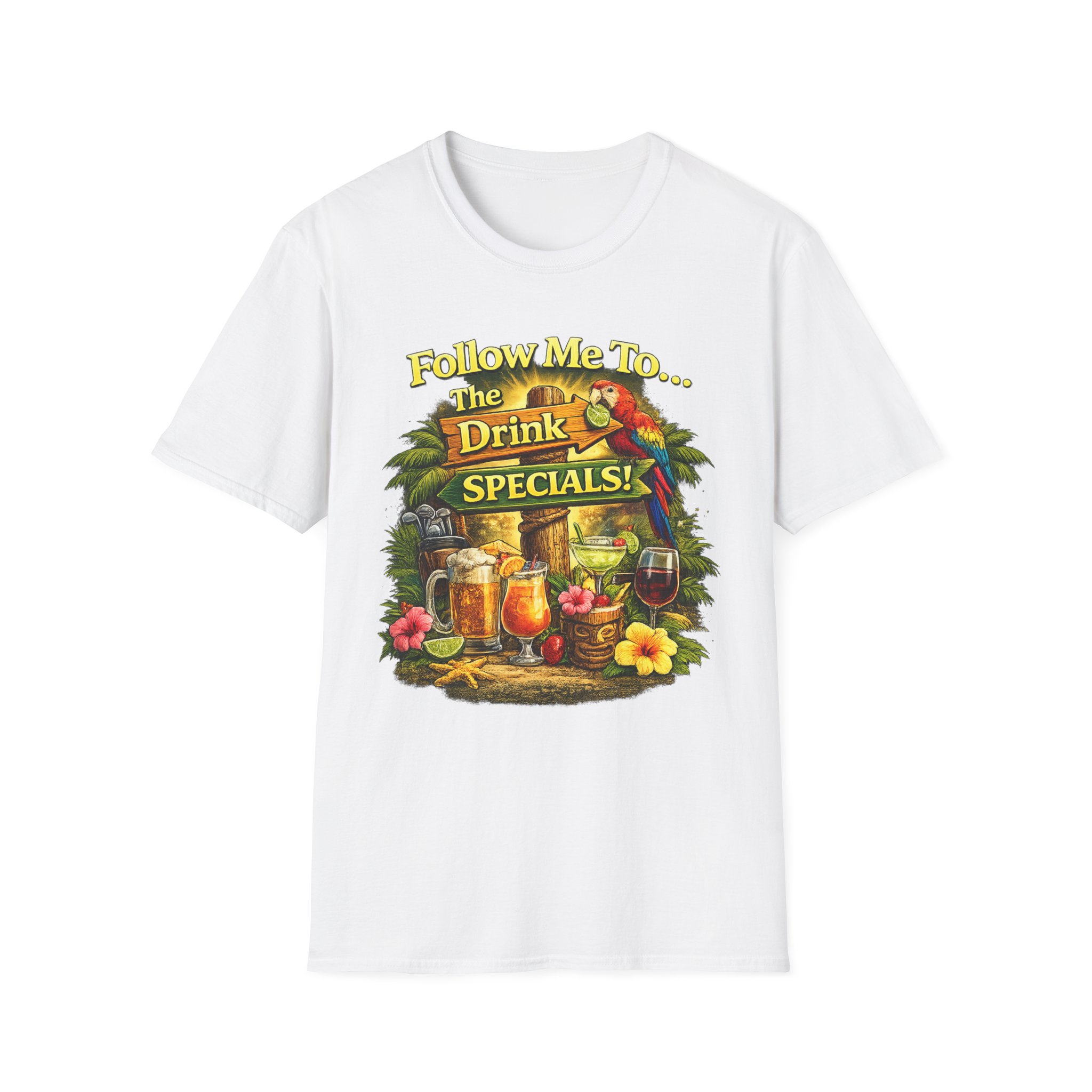 Follow Me to the Drink Specials Tee | Ladies Night tshirt | Girls Night Out tshirt | Female drinking tshirt | SassyUsa - Image 4