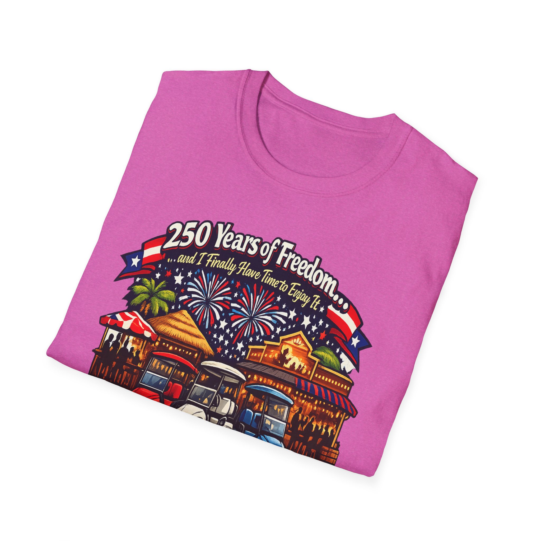 250 Years of Freedom Shirt, The Villages Florida Tee, Funny Retirement Golf Cart Shirt, Patriotic 4th of July T-Shirt - Image 16