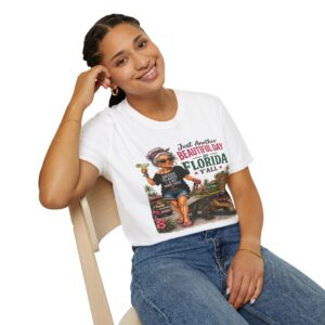 Just Another Beautiful Day in Florida Y’all Shirt – Funny Villages Florida Tee – Sassy Retired Woman Gator Shirt – Margaritas & Sunshine Gift