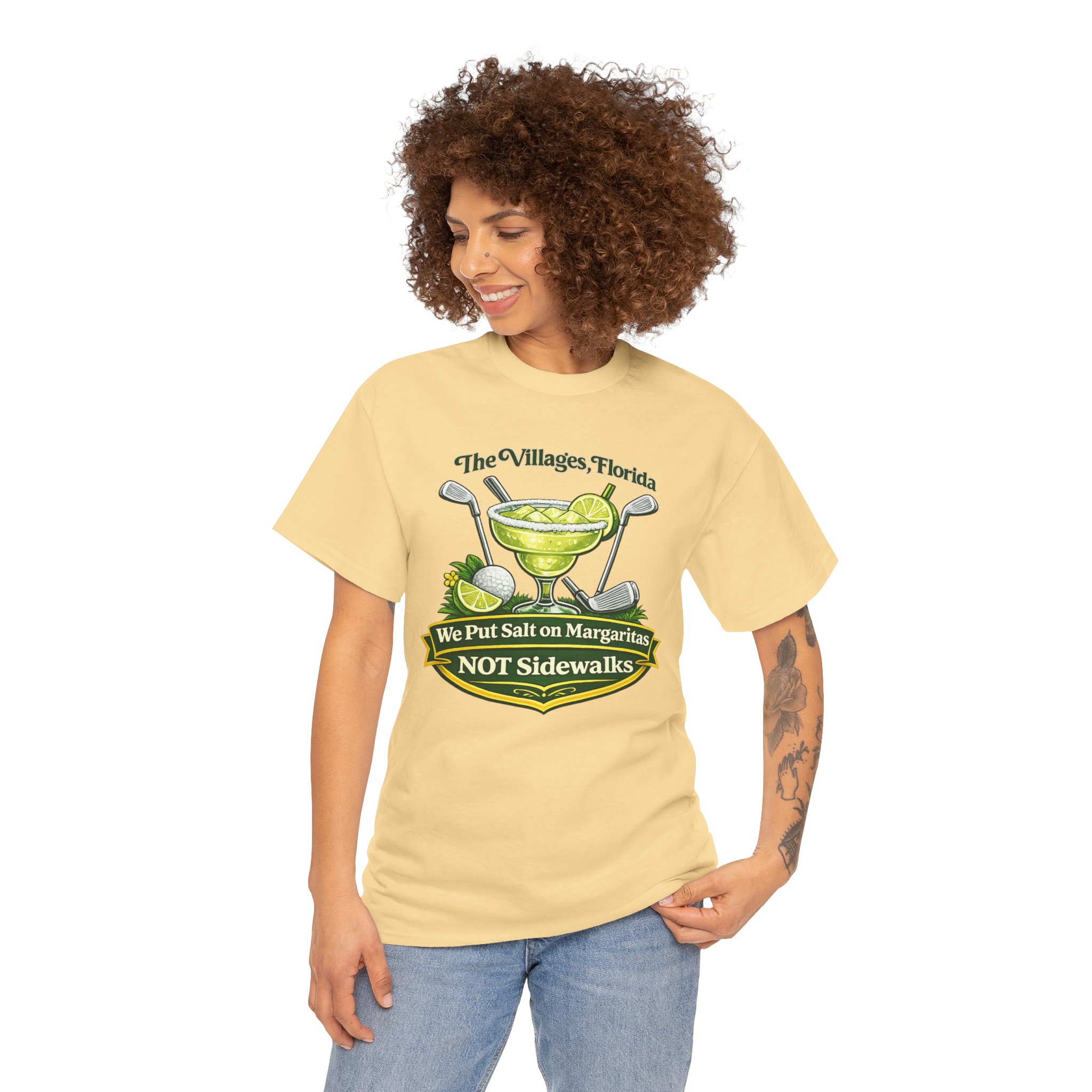 Salt on Margaritas Not Sidewalks tshirt | The Villages, Florida | SassyUSA | Villages Tshirt | Guys Night Out Drink shirt | Girls Night Out tshirt - Image 9