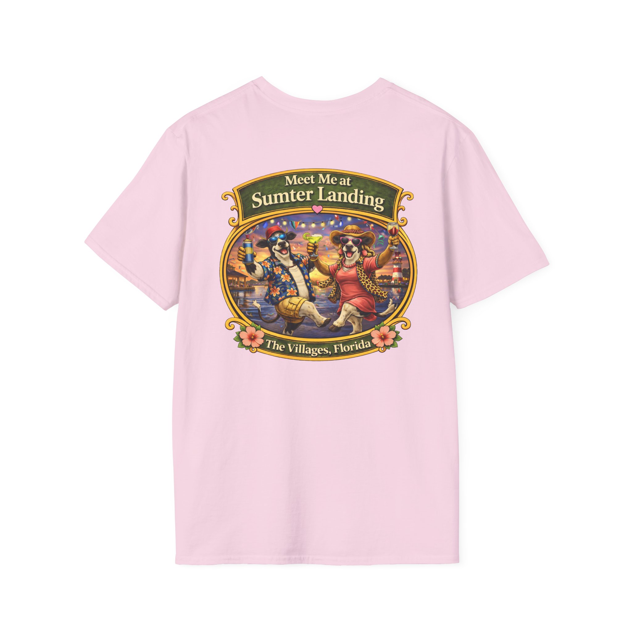 Villagers Love Their Happy Hour Shirt | Funny Florida Retirement Tee | The Villages Party T-Shirt | Sumter Landing | The Villages, Florida - Image 14