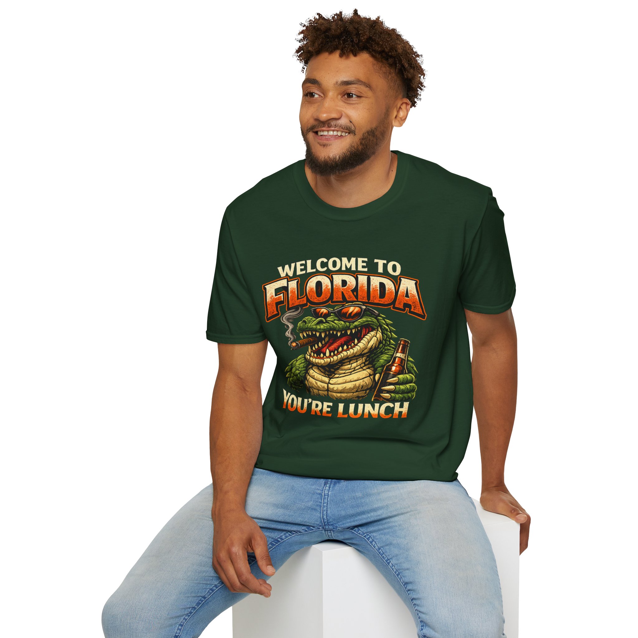 Welcome to Florida You're Lunch Shirt – Funny Alligator T-Shirt, Florida Humor Tee, Gator Graphic Shirt, Tourist Gift, Florida Gators - Image 15