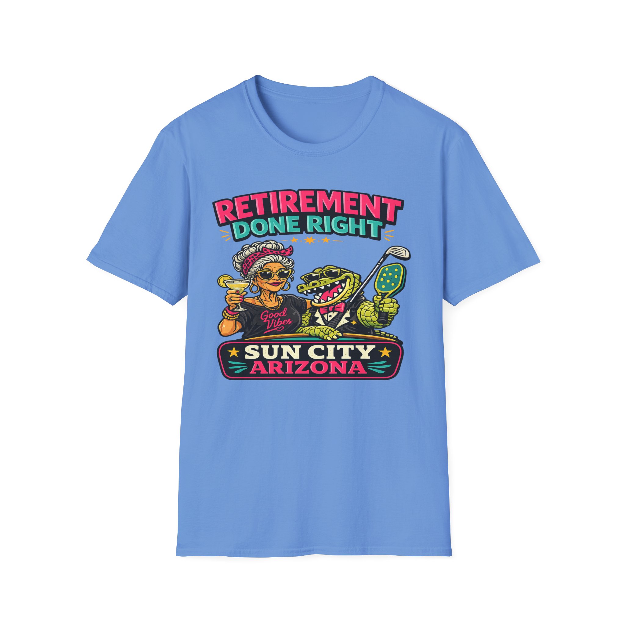 Retirement Done Right | Funny Sun City Arizona Shirt | Sassy Retiree Tee, Golf & Pickleball Lifestyle Gift | Sun City Arizona | SassyUSA | Retiree Pickleball - Image 13