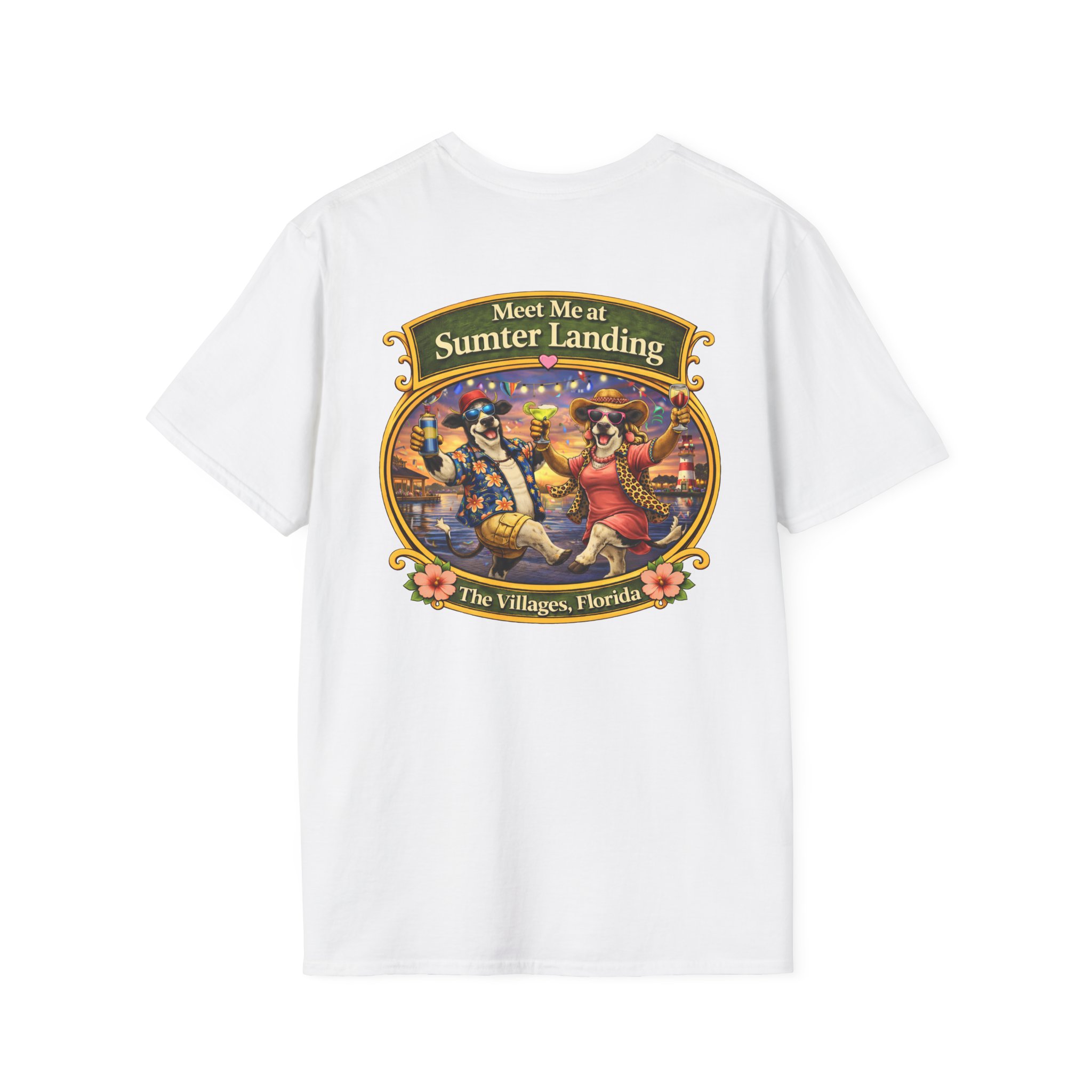 Villagers Love Their Happy Hour Shirt | Funny Florida Retirement Tee | The Villages Party T-Shirt | Sumter Landing | The Villages, Florida - Image 5