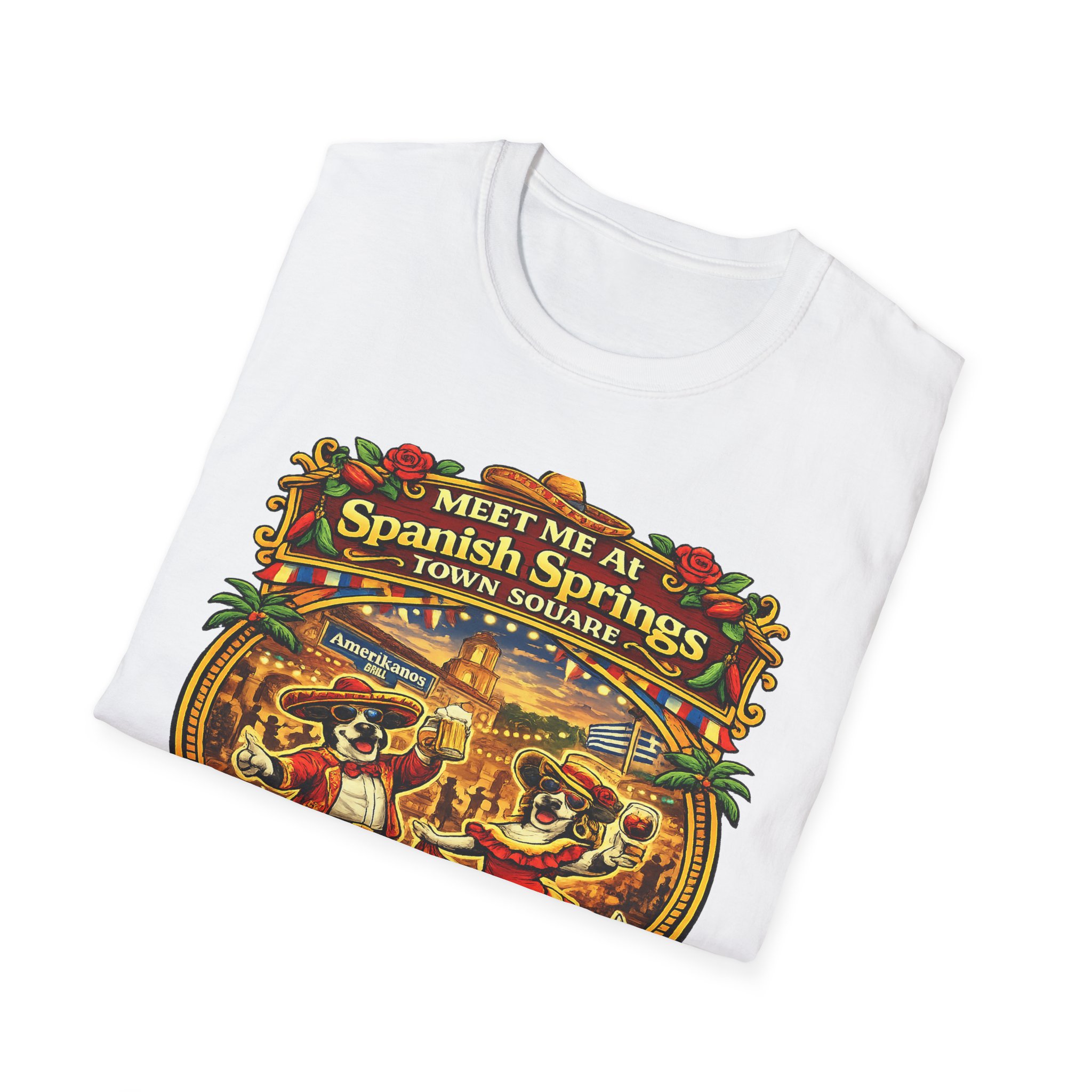 Spanish Springs Shirt – Meet Me at Spanish Springs Tee | The Villages Florida Original Town Square Shirt | Spanish Springs, Villages | SassyUSA | The Villages, Florida - Image 5
