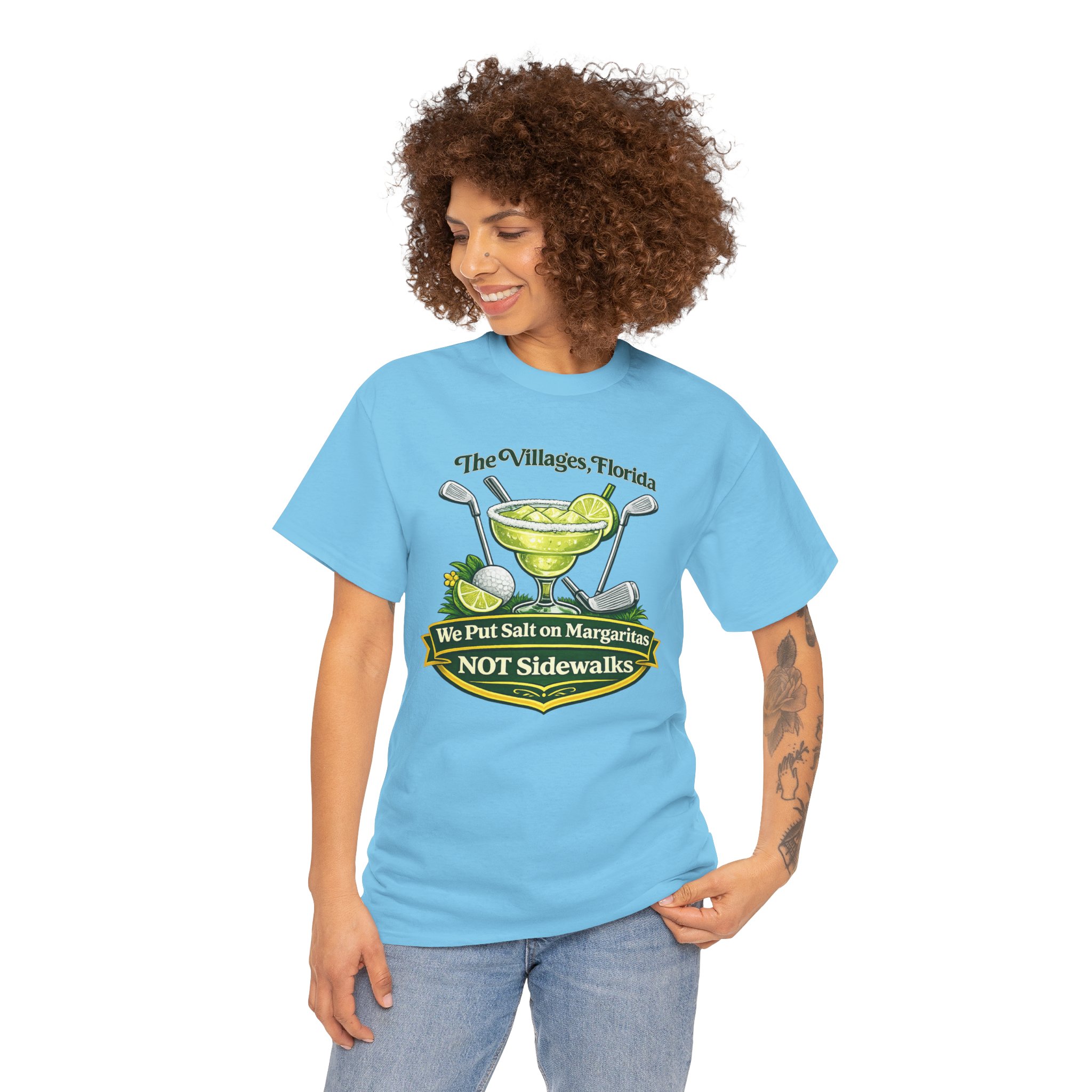 Salt on Margaritas Not Sidewalks tshirt | The Villages, Florida | SassyUSA | Villages Tshirt | Guys Night Out Drink shirt | Girls Night Out tshirt - Image 15