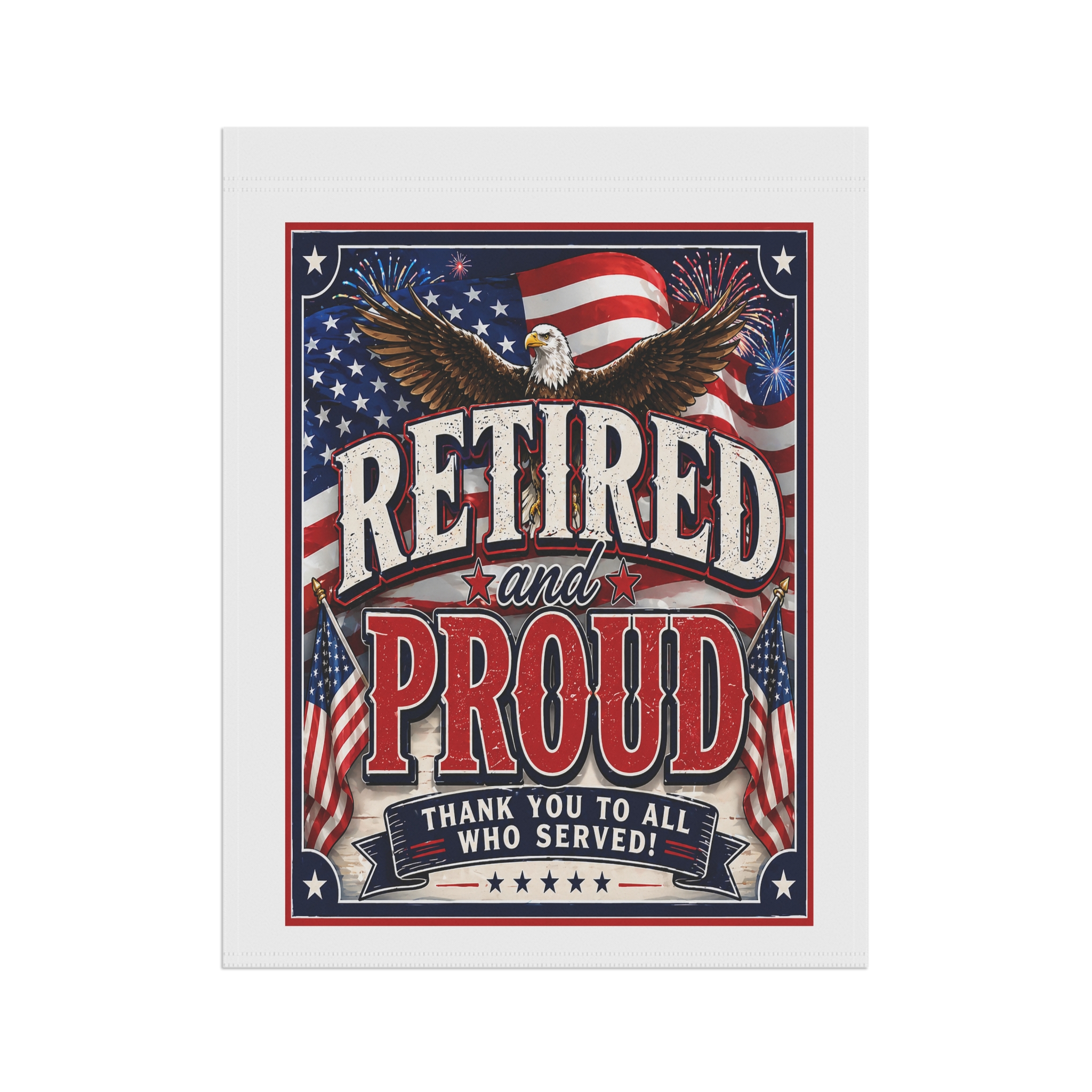 Retired & Proud Patriotic Yard Sign | American Flag | Bald Eagle | Veteran Tribute | FREE Shipping | The Villages Patriots | SassyUsa | Villages Yard Sign - Image 7