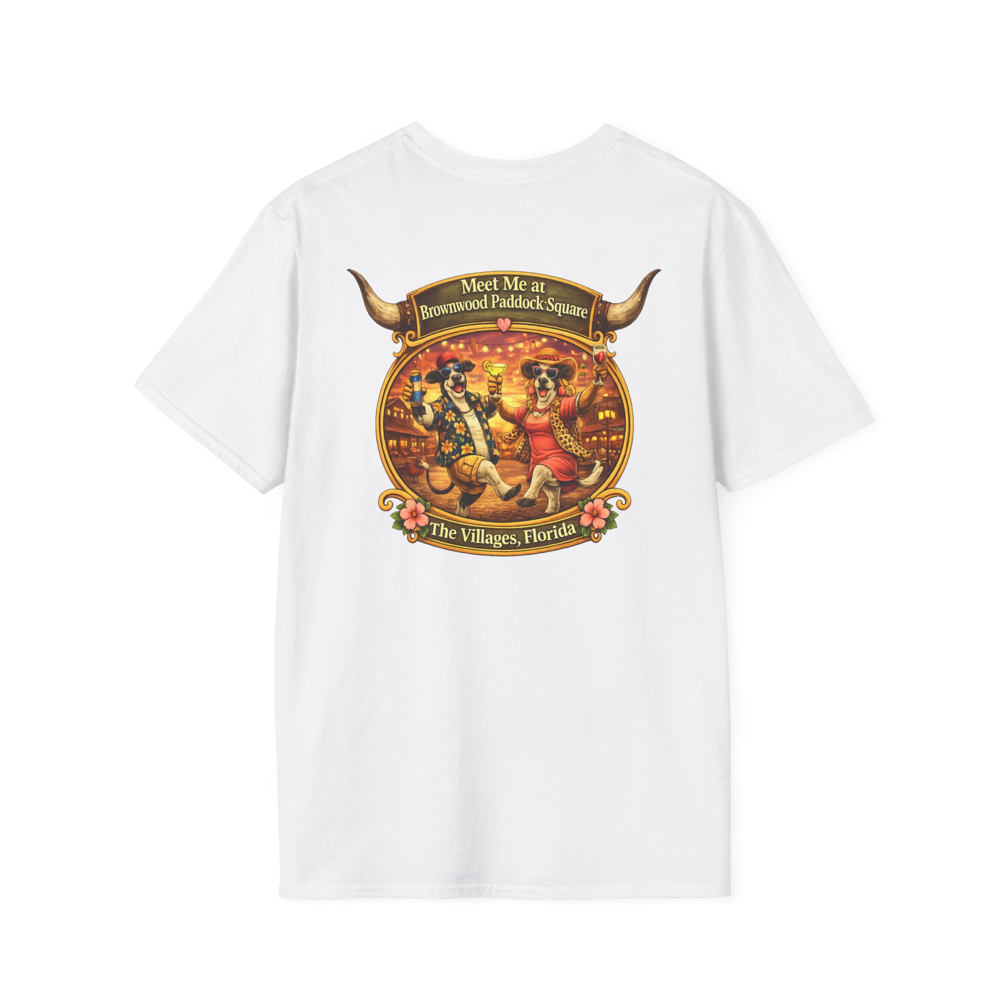Villagers Love Their Happy Hour Shirt | Villages Mens Drinking Shirt | The Villages Florida Party Shirt | Brownwood Paddock Square | The Villages, Florida - Image 5