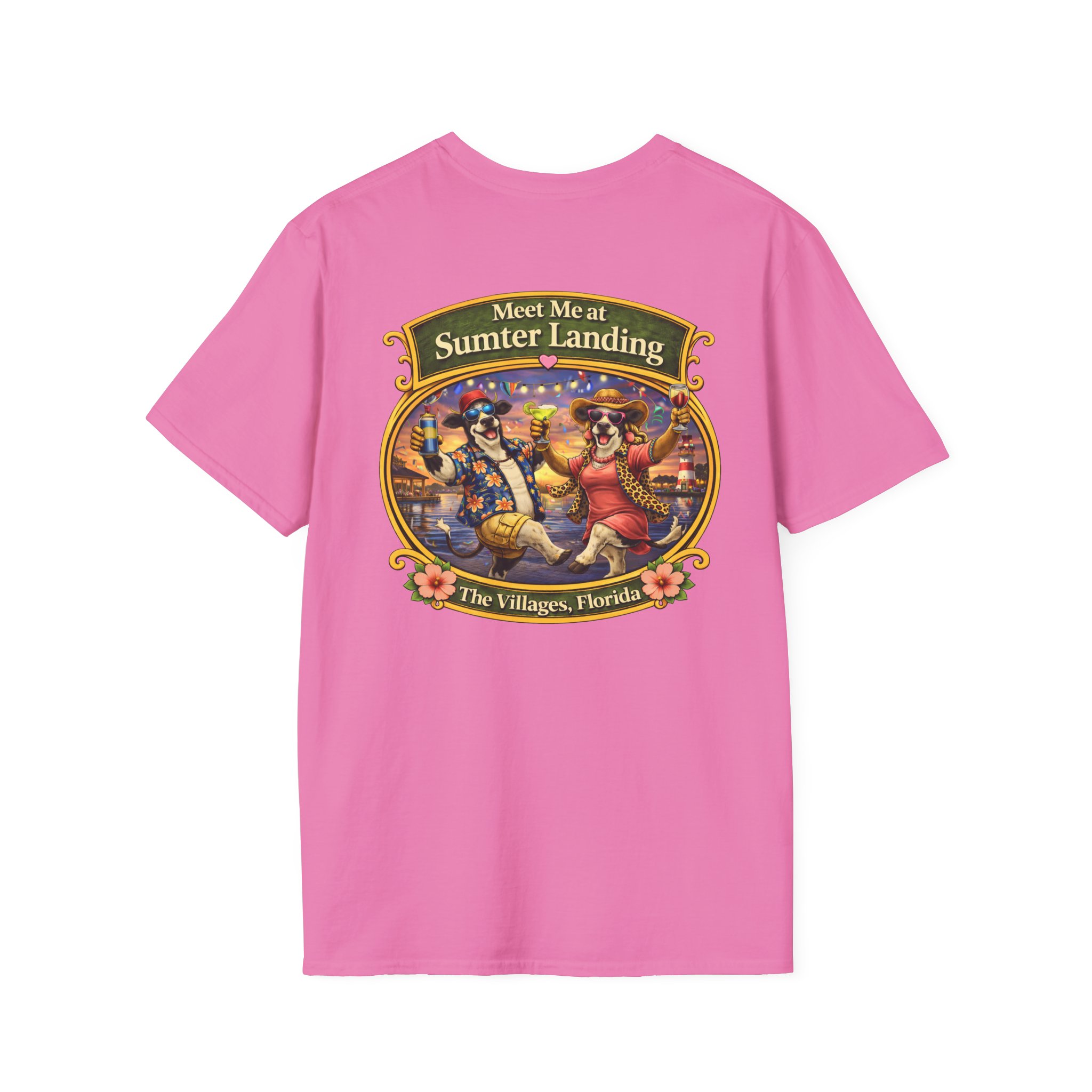 Villagers Love Their Happy Hour Shirt | Funny Florida Retirement Tee | The Villages Party T-Shirt | Sumter Landing | The Villages, Florida - Image 3