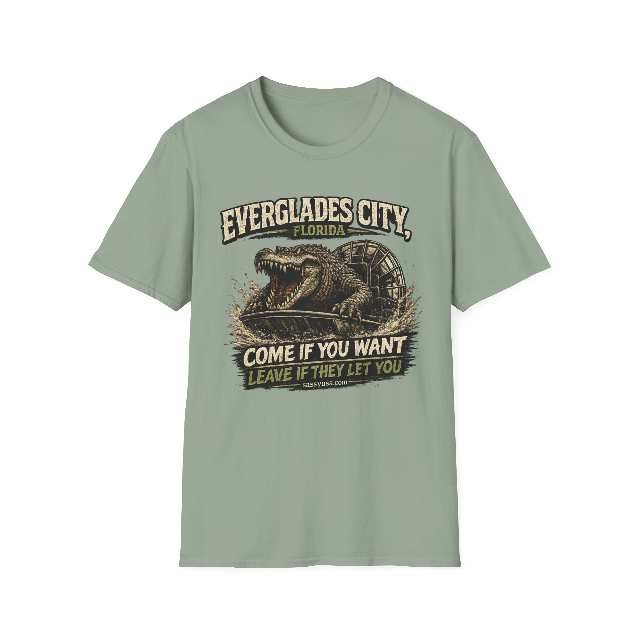 Everglades City Florida Shirt | Funny Gator Airboat Tee | “Come If You Want, Leave If They Let You” | Everglades City, Florida | SassyUSA - Image 16